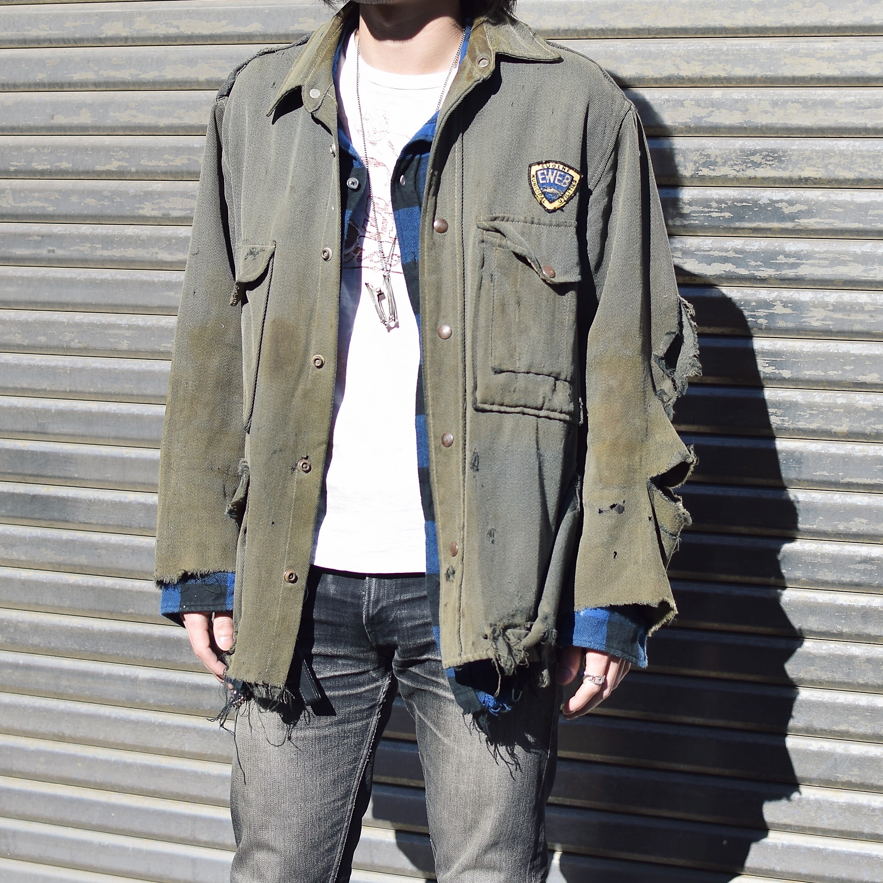 Vintage 70's "EWEB" Grunge Jacket の画像 4