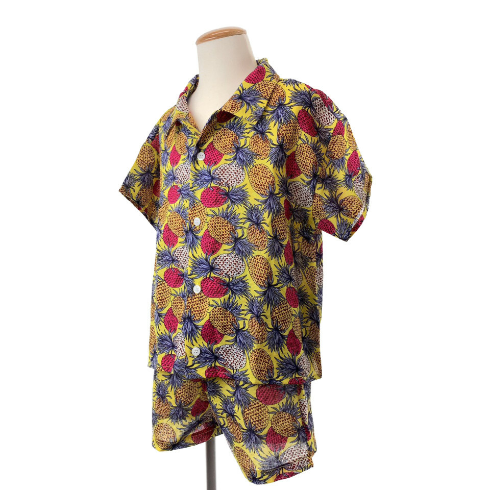 Pine Juice パイナップル柄 セットアップ イエロー アロハシャツ 短パン Herb Angel Order お洒落で可愛い 韓国子供服の通販ショップ Pine Juice パイナップル柄 セットアップ イエロー アロハシャツ 短パン Herb Angel Order お洒落で可愛い 韓国子供服の通販ショップ