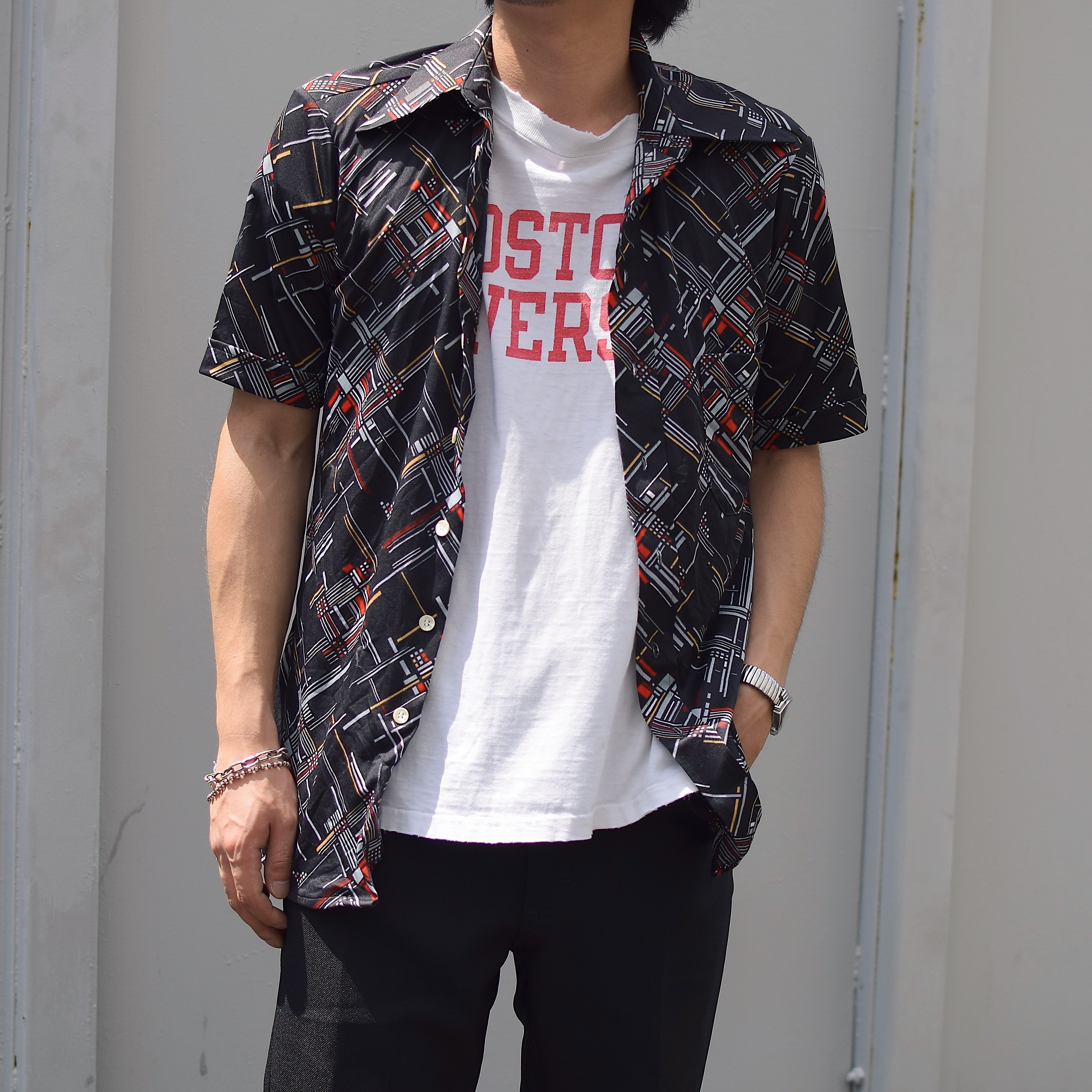Vintage 70's【Arrow】Short Sleeve Polyester Shirt の画像 3