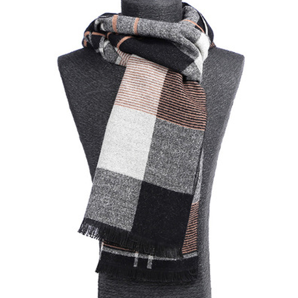 マフラー メンズ チェック柄 綿素材 フォーマルからカジュアルまで Honey Stock アクセサリー 雑貨 ファッション