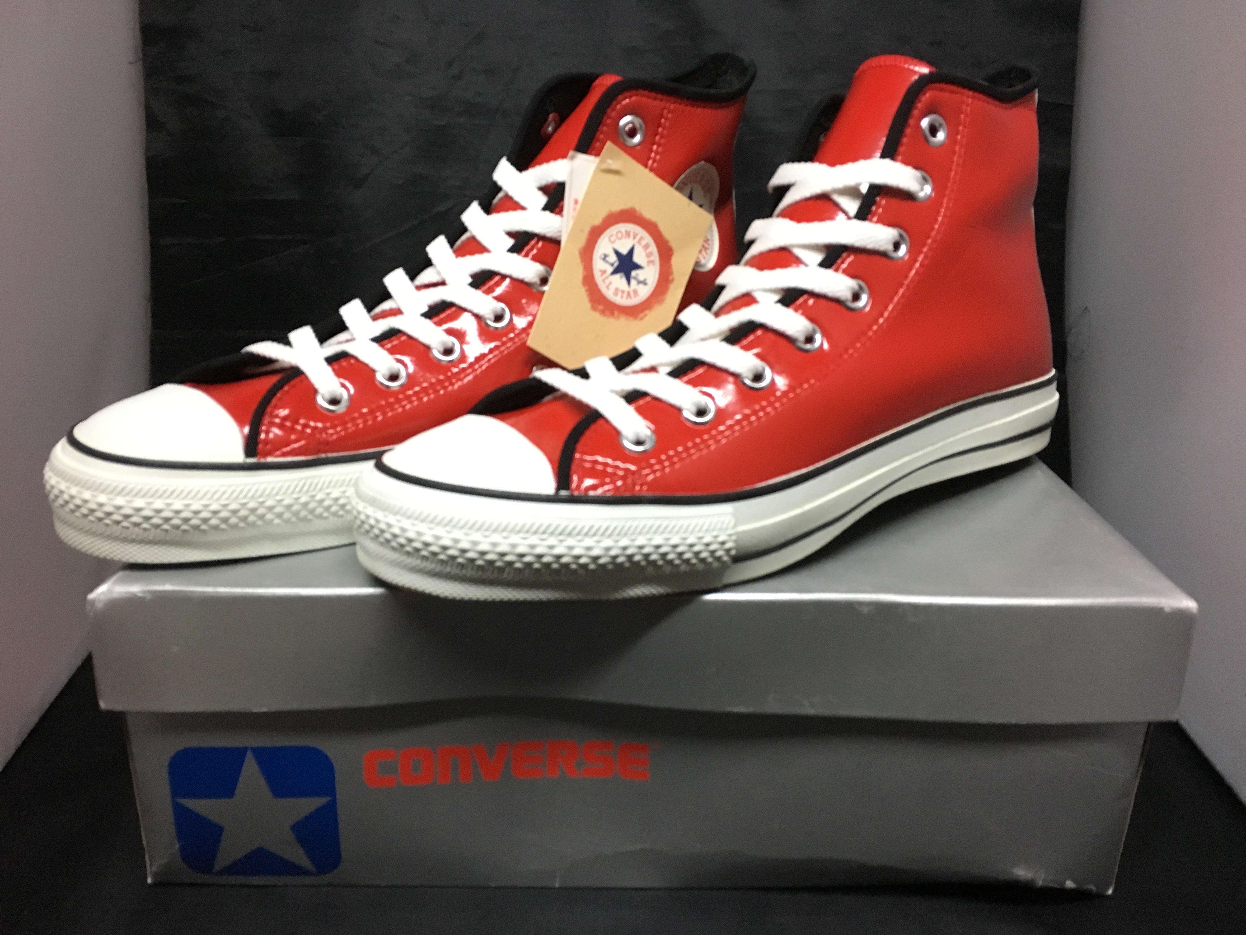 Converse コンバース All Star Enamel オールスター エナメル Hi 9 5 27cm 赤 Freestars Converse コンバース All Star Enamel オールスター エナメル Hi 9 5 27cm 赤 Freestars