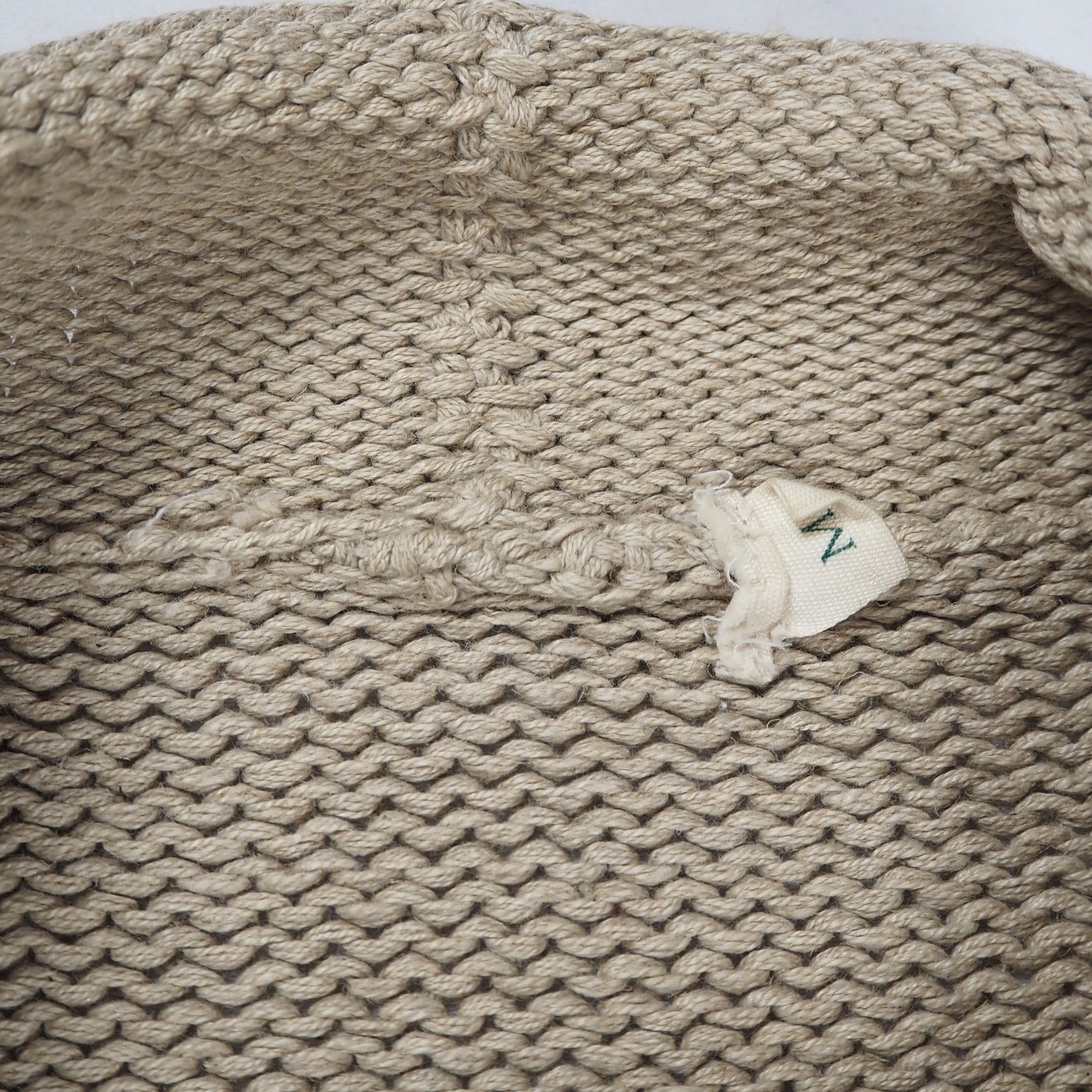 90’s J.Crew ロールネックニット コットンリネン Mサイズ の画像 9