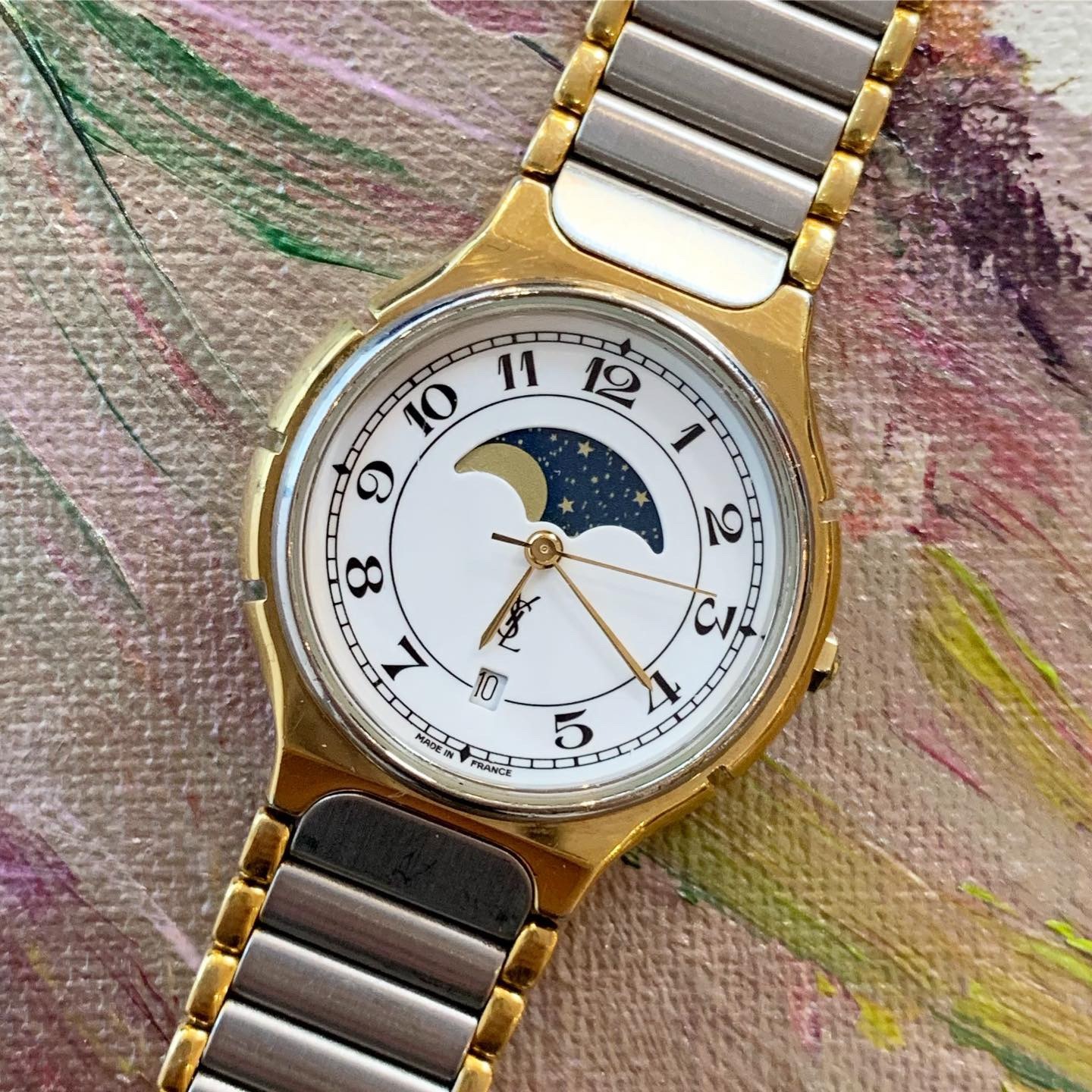 Ysl ムーンフェイズウォッチ Cerva Vintage Clothes