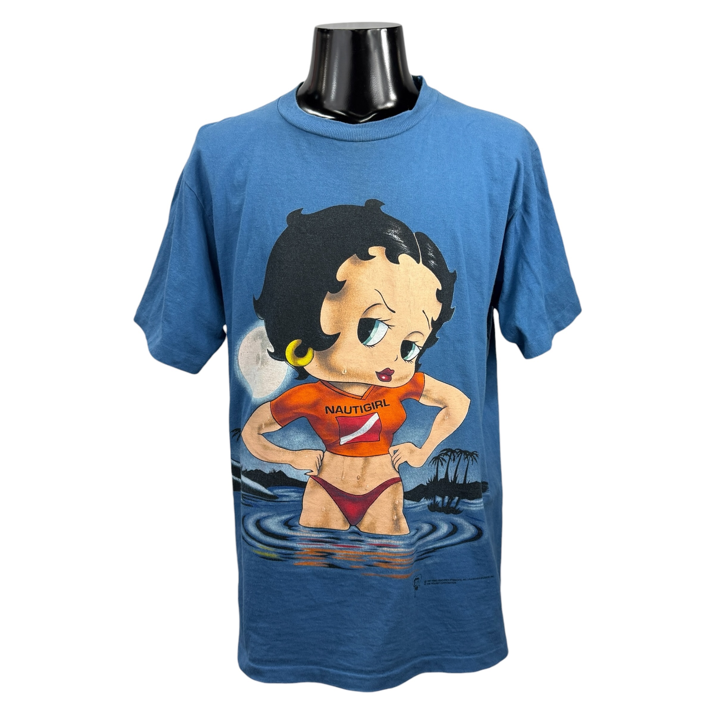 【BETTY BOOP】ベティブープ “NAUTIGIRL” 90’s Vintage Tシャツ