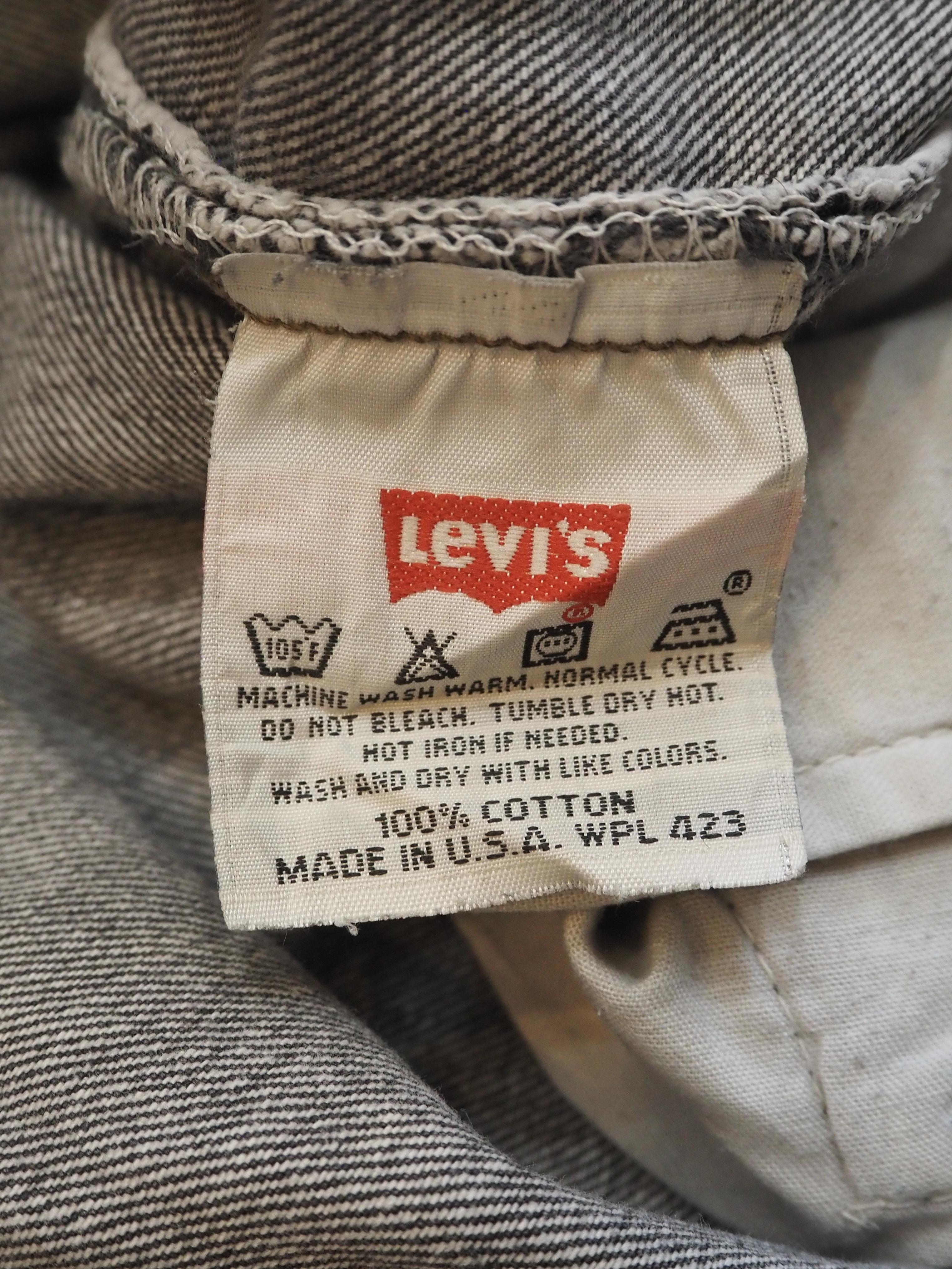 90’s Levi’s Black 501 “先染め" 36×32 の画像 10