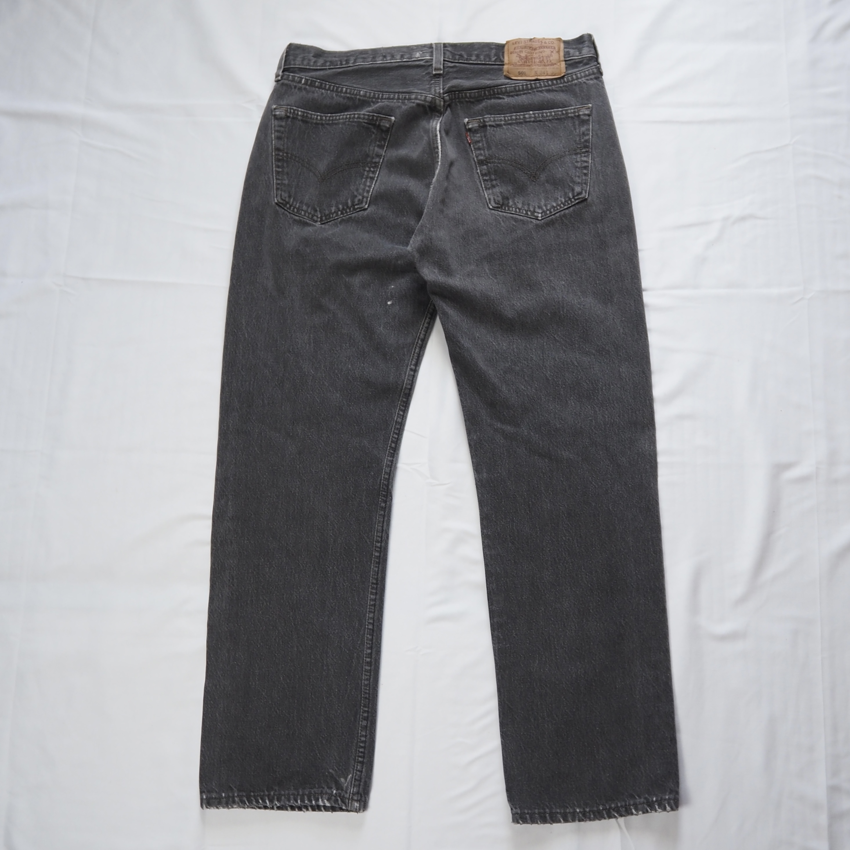 90’s Levi’s 501 先染めブラックデニム 34×30 の画像 11
