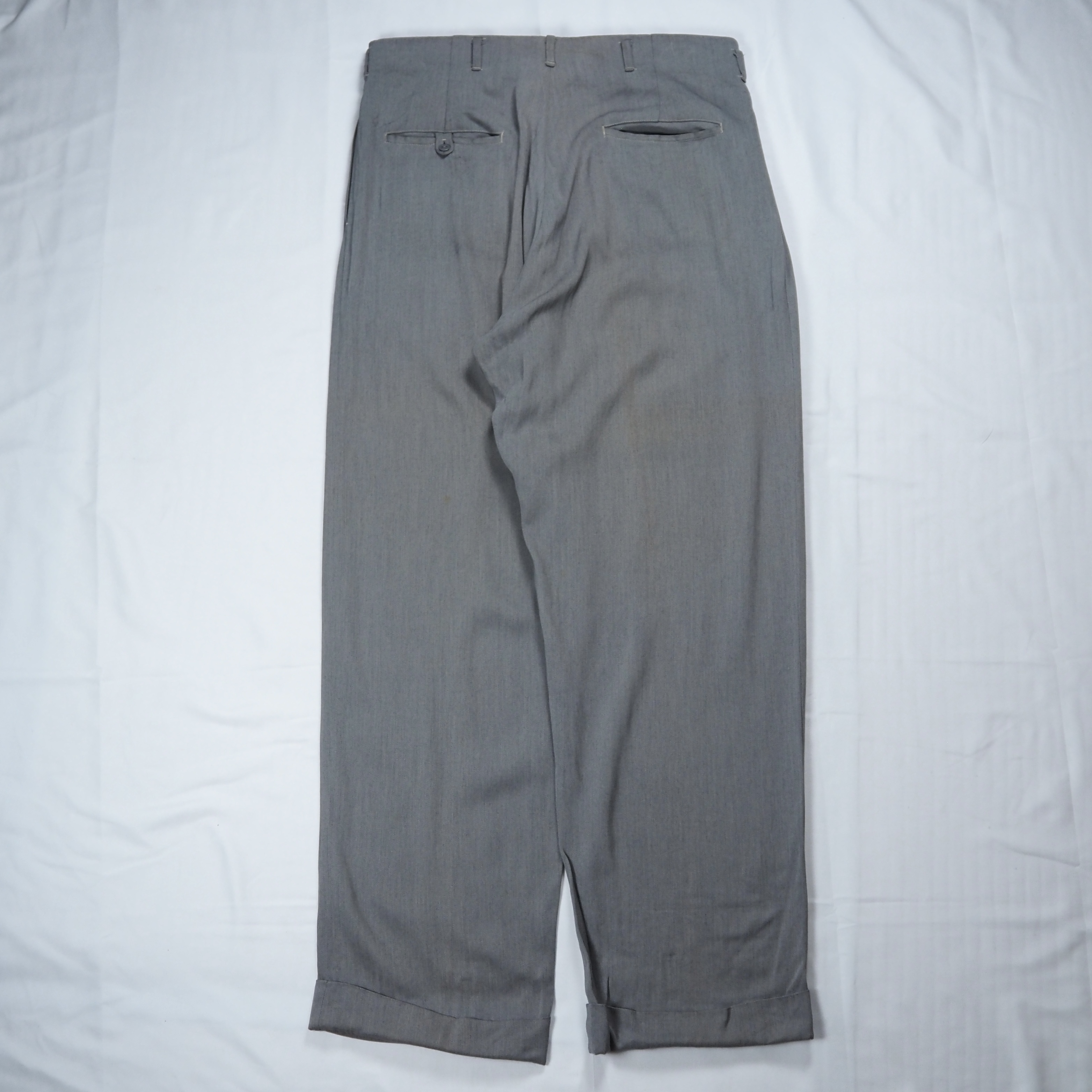 50’s Campus レーヨンギャバスラ グレー 32×30 の画像 10