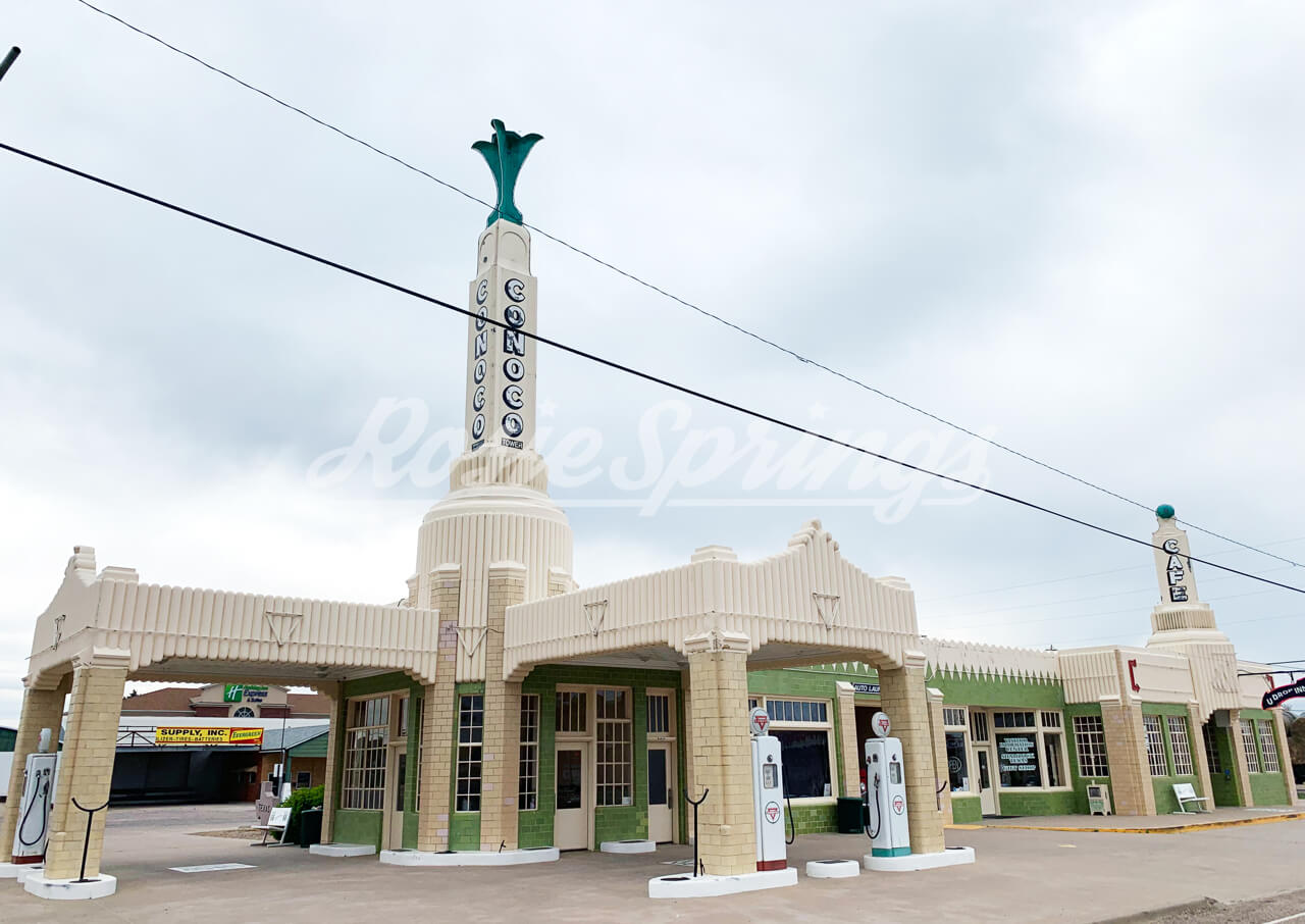 ルート66フォトポスター 013 Uドロップ イン テキサス州シャムロック Rosie Springs