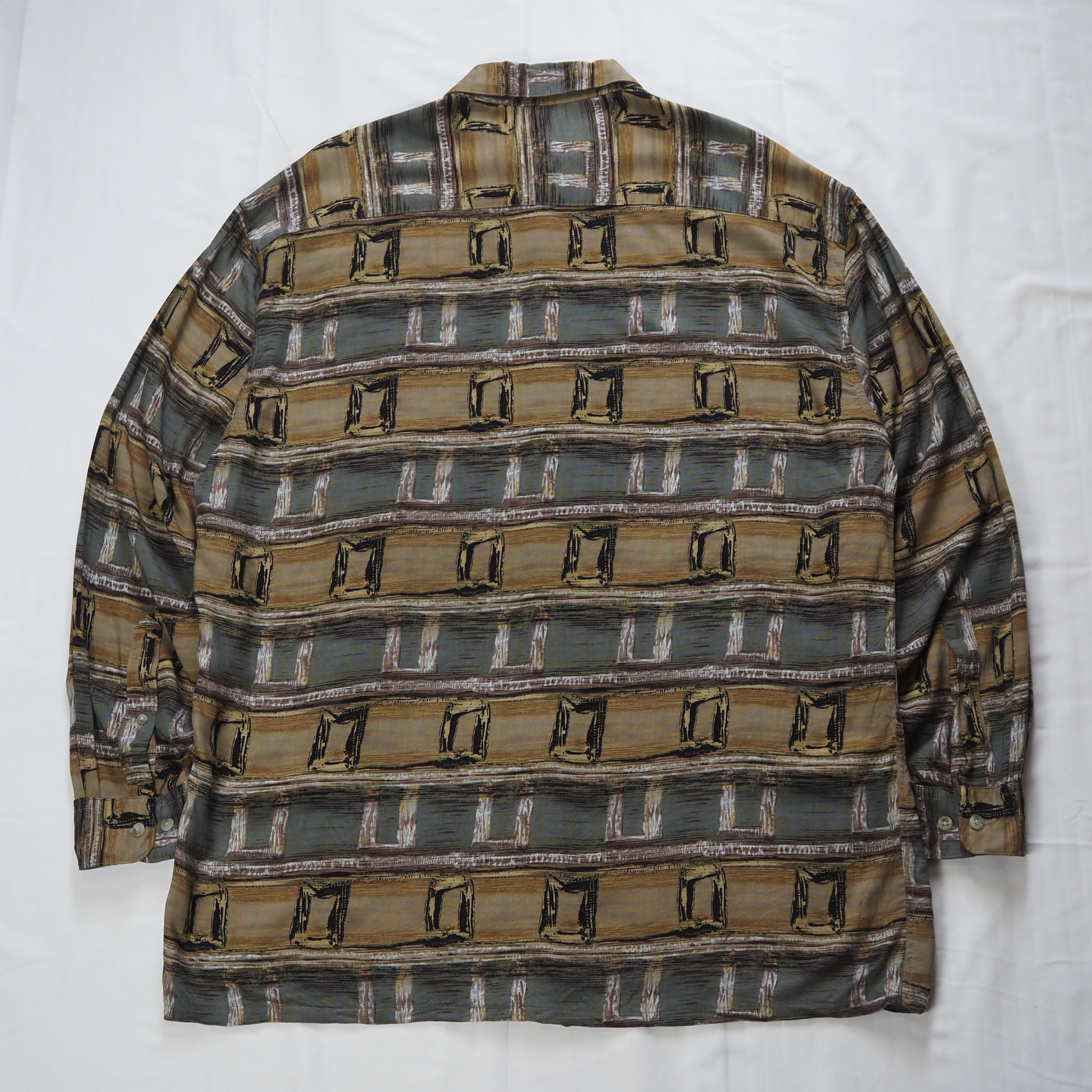 00’s Pierre Cardin 長袖レーヨンシャツ の画像 12