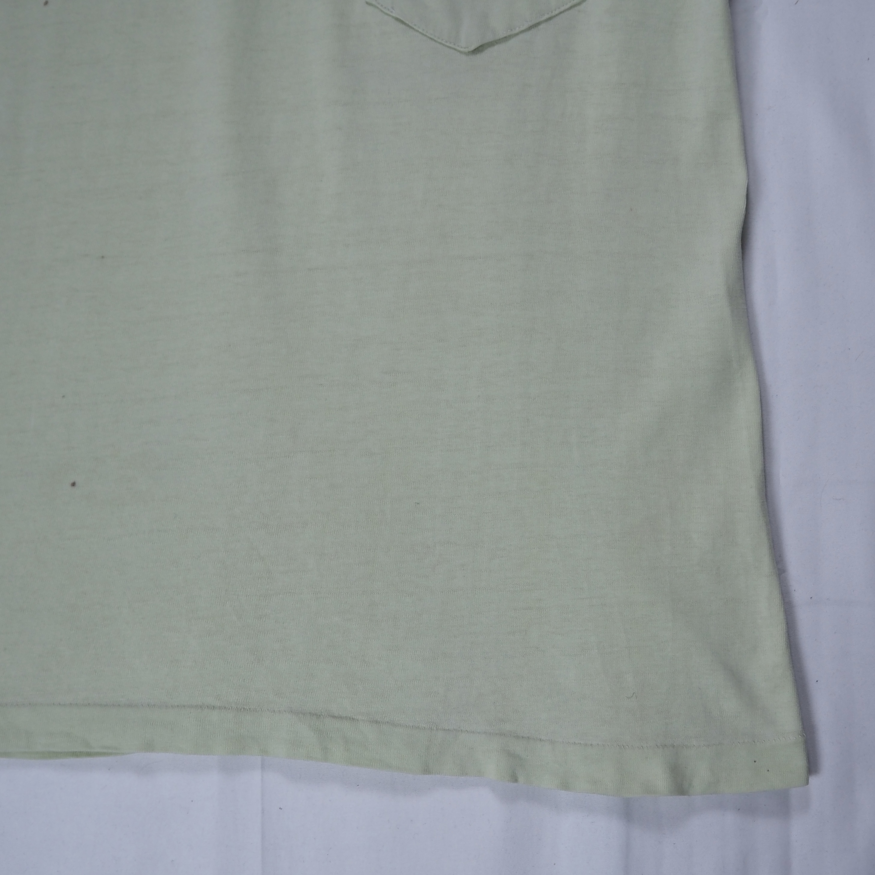 70’s Towncraft ブランクTシャツ ピスタチオグリーン Mサイズ の画像 6