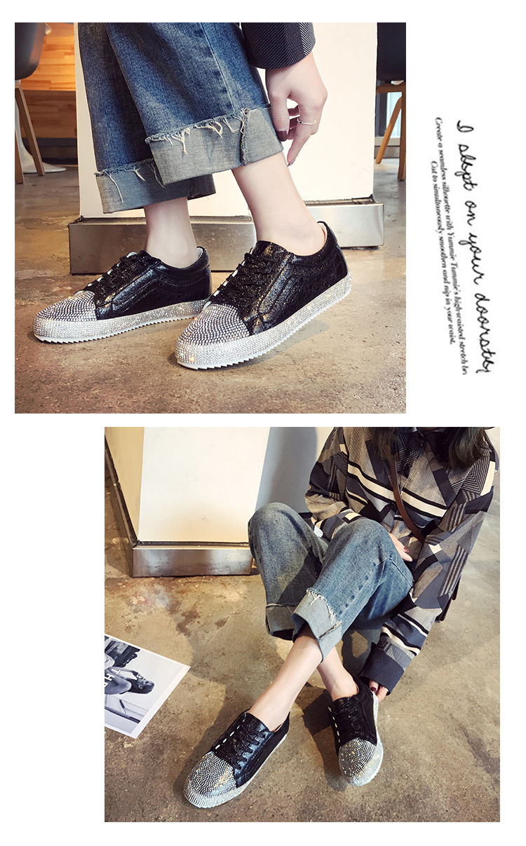 4色 スニーカー レディース シューズ フラット ぺたんこ 靴 ランニングシューズ カジュアル ローヒール おしゃれ かわいい キラキラ ラメ ラフ感 キュート アウトドア レースアップ スポーツ ストリート 通学 学生 デート 部活 公園 ママ 子連れ ラインストーン