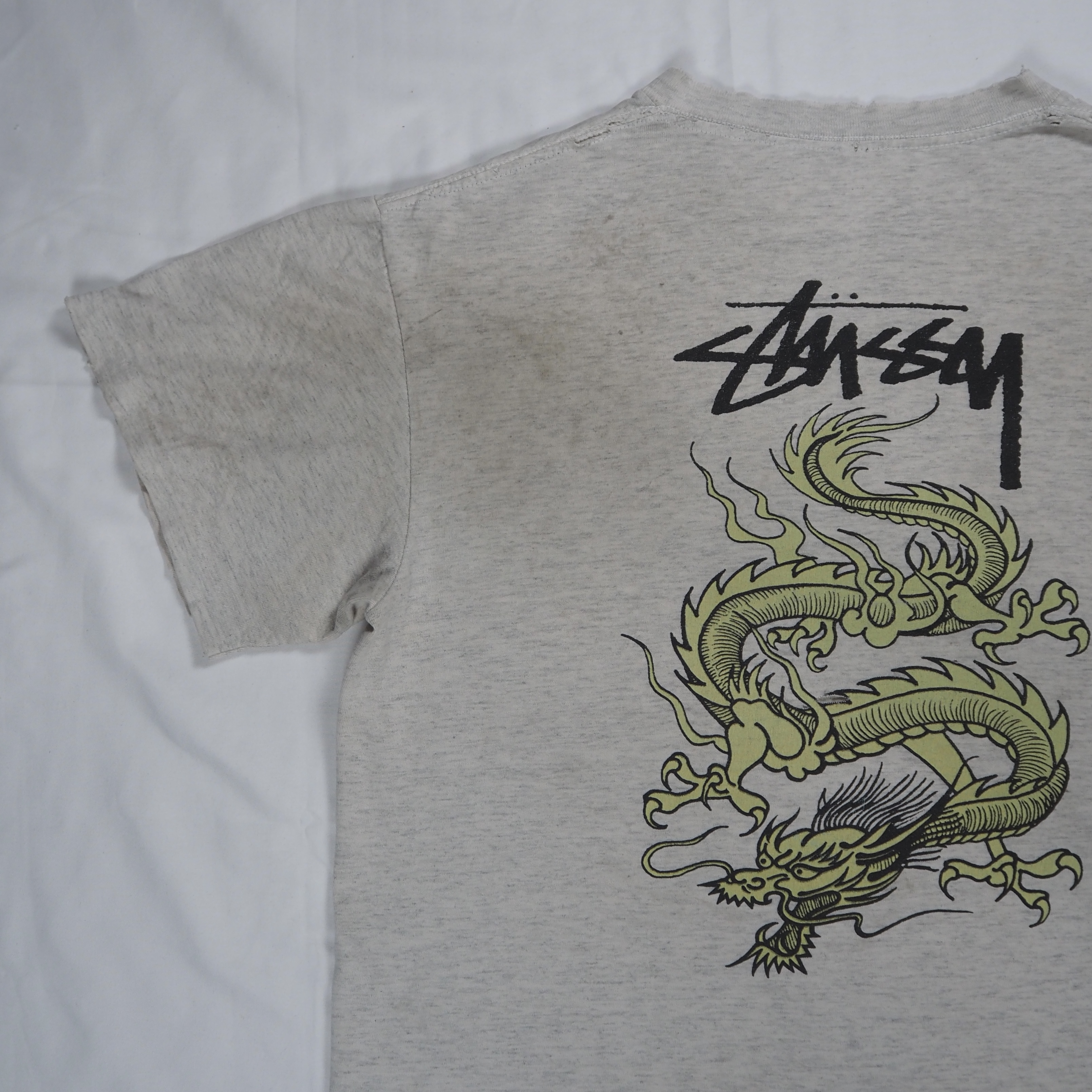 80’s OLD STUSSY ドラゴン グレー の画像 2