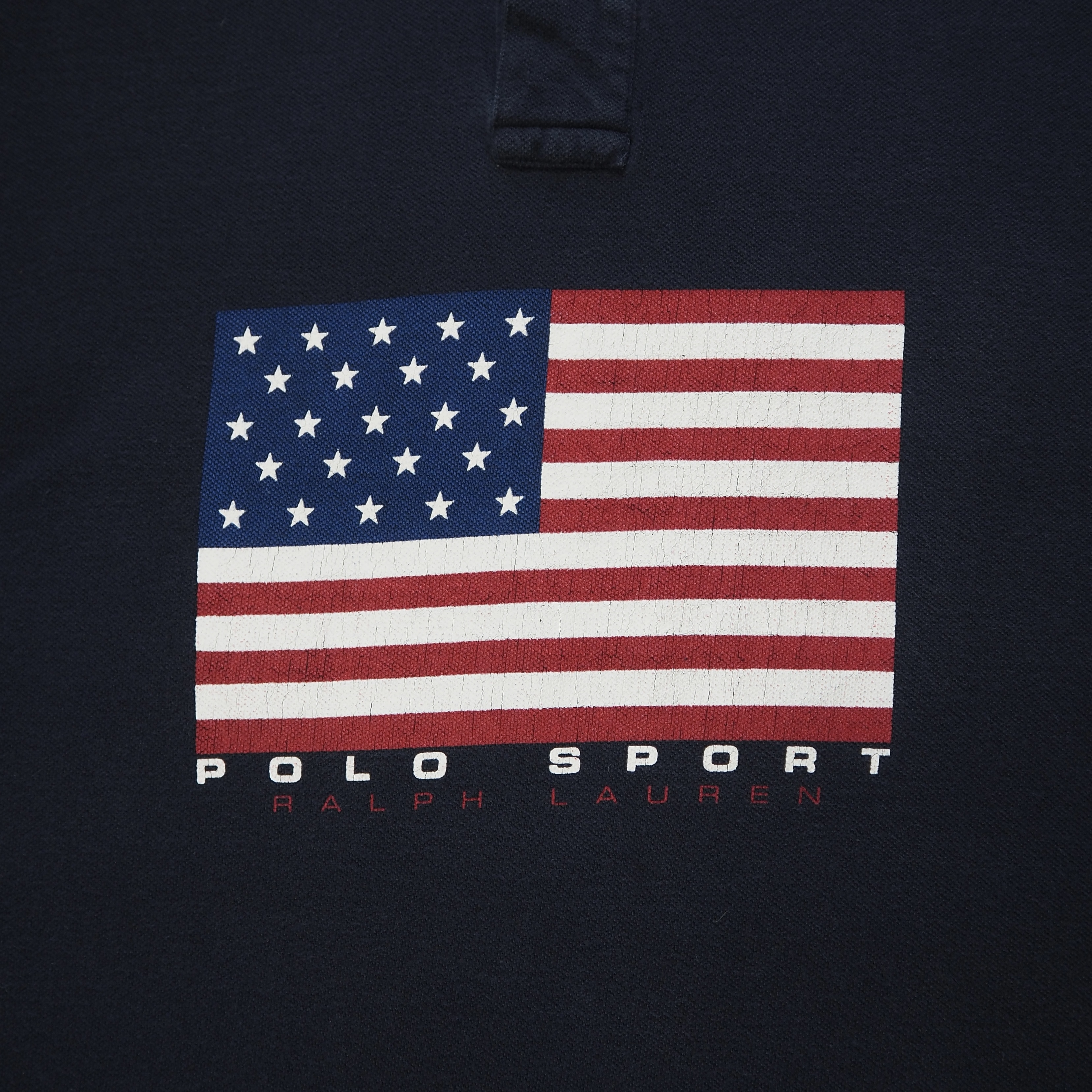 90’s Polo Sports ポロシャツ 星条旗 Lサイズ の画像 4