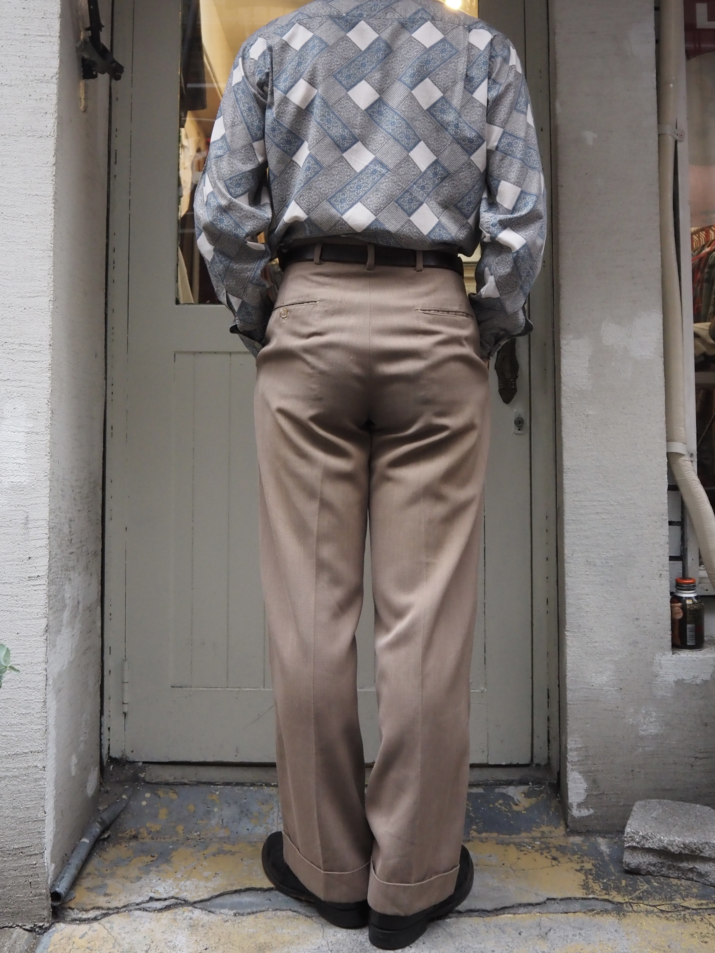50’s Vintage Wool Slacks 30×30 の画像 2