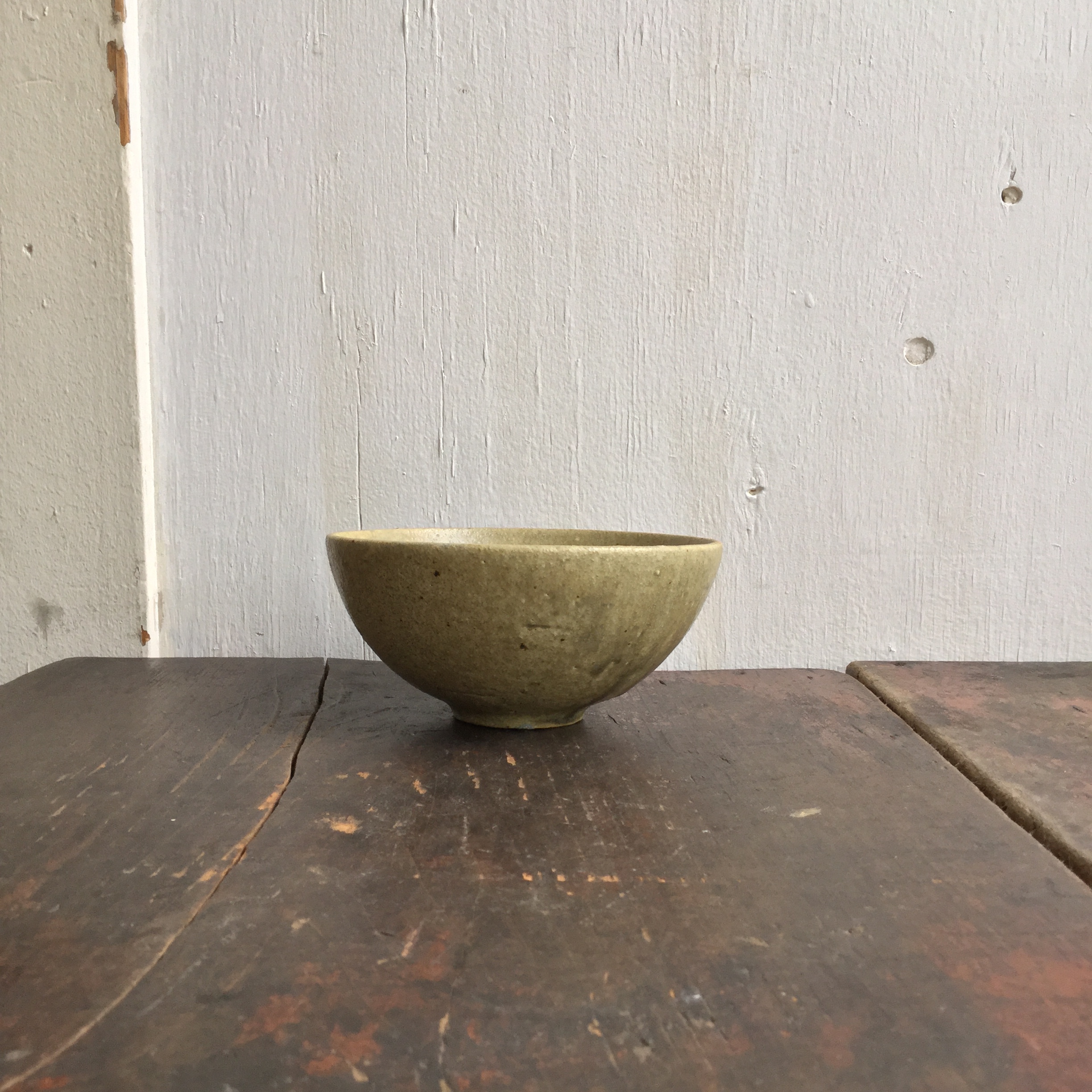 【恵山・小林耶摩人】 ボウルS 灰釉 φ13.5㎝×h6.5㎝ - 画像1