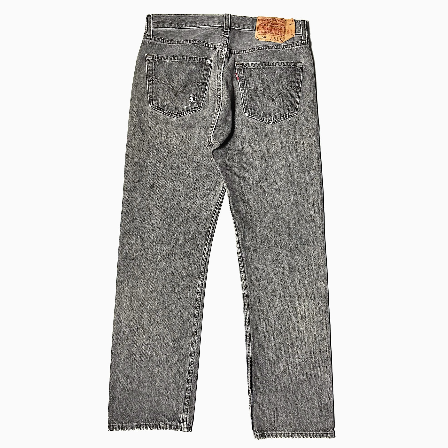 Vintage 90's【Levi's】501 Grunge Black Denim Pants の画像 2