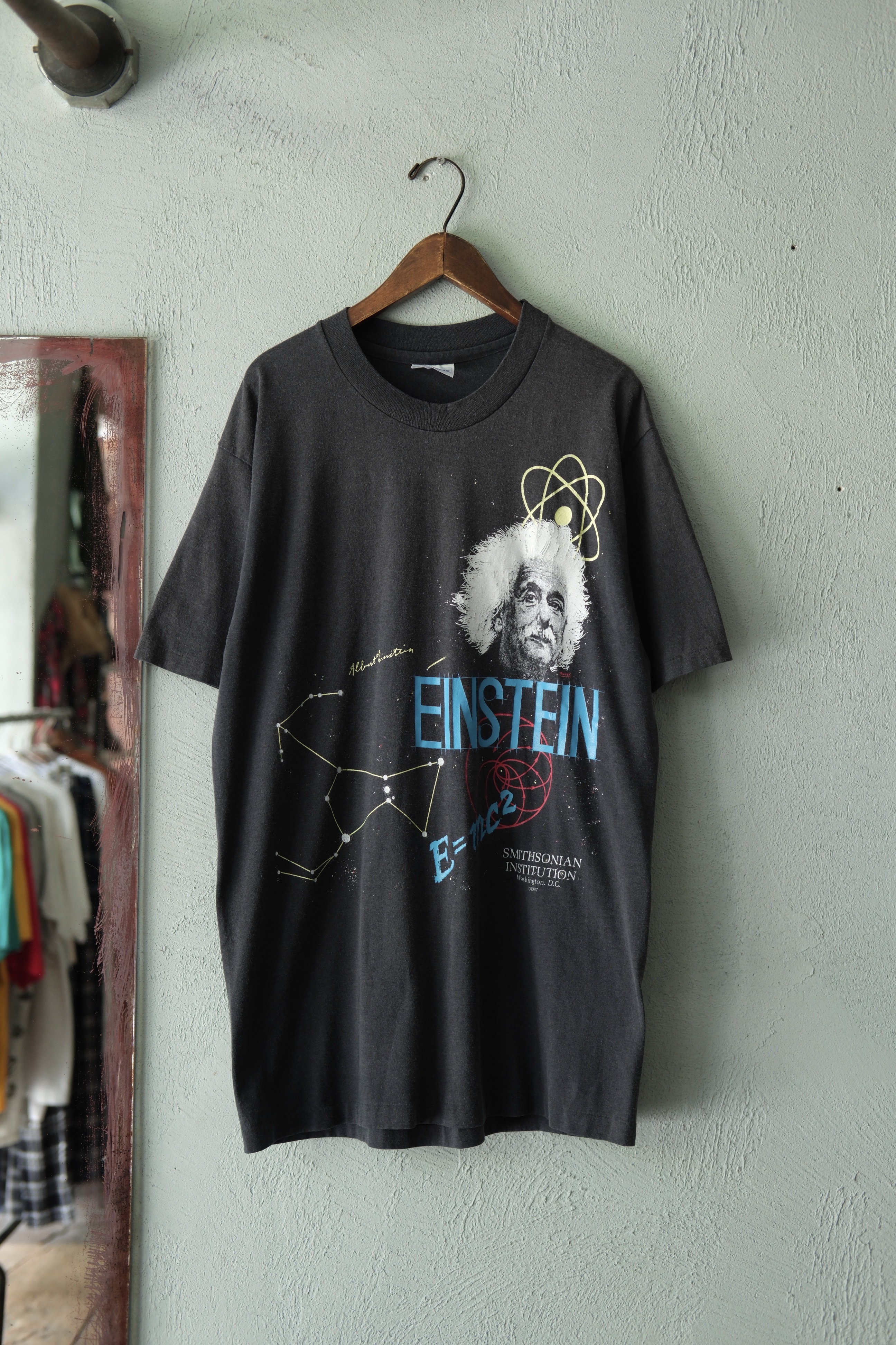 Utah/80's "EINSTEIN" print tee shirt