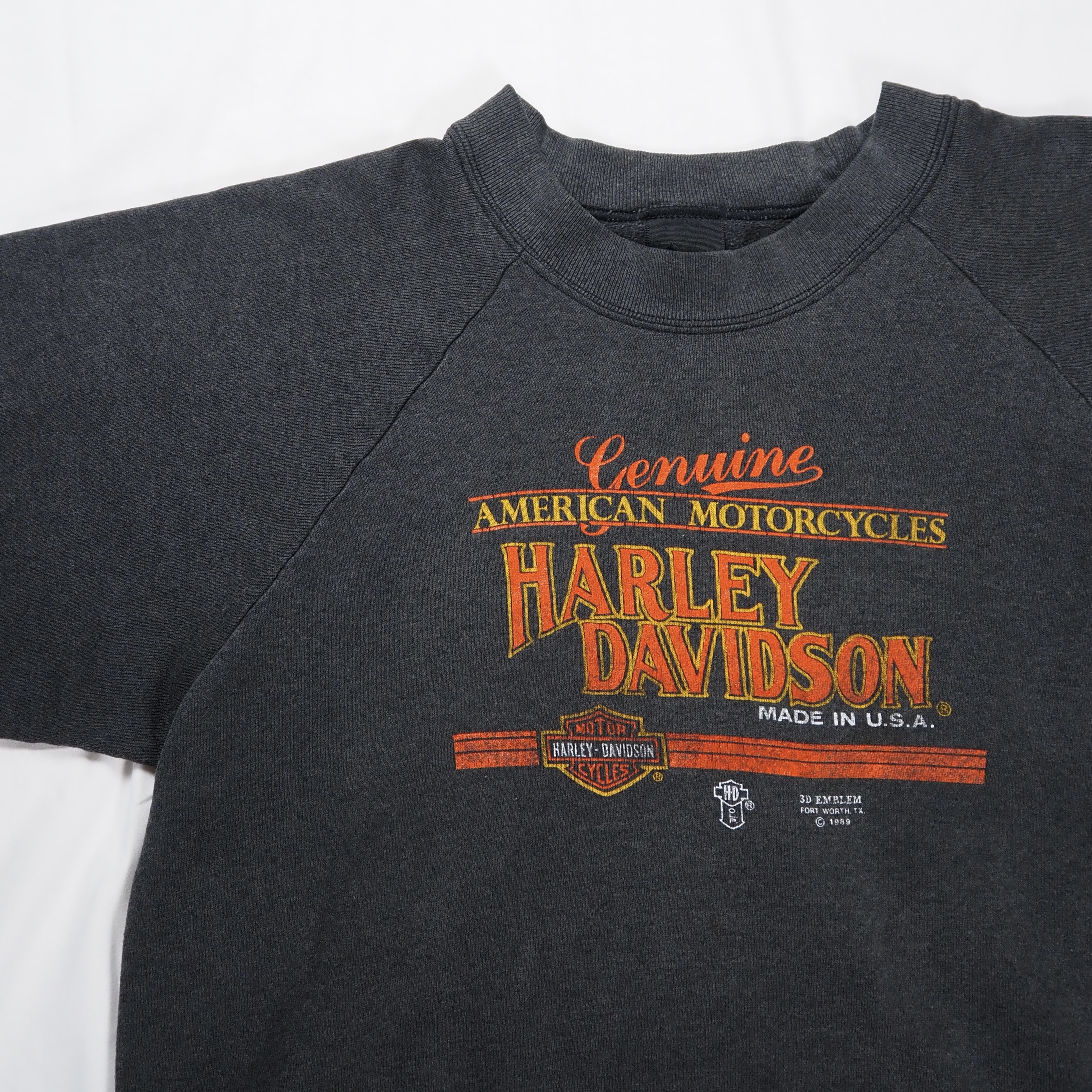 80’s Harley-Davidson 3Dエンブレム スウェット の画像 2