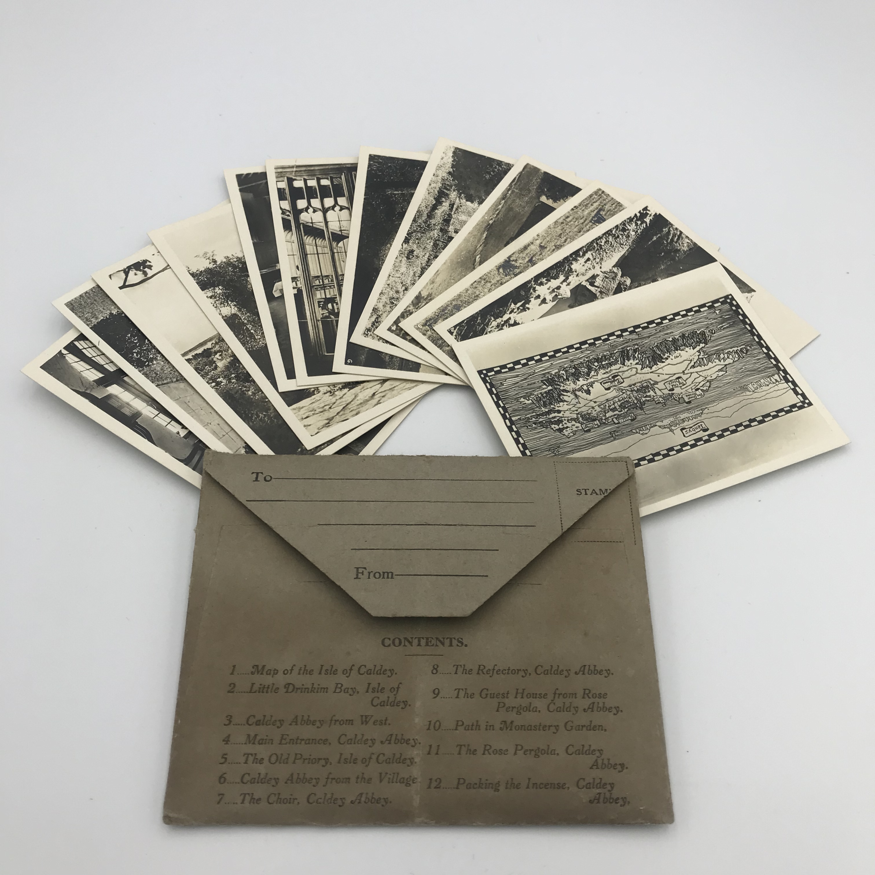 12スナップショット ウェールズ カルディ島 イギリス アンティーク カード Ramsgate 輸入雑貨ラムズゲート
