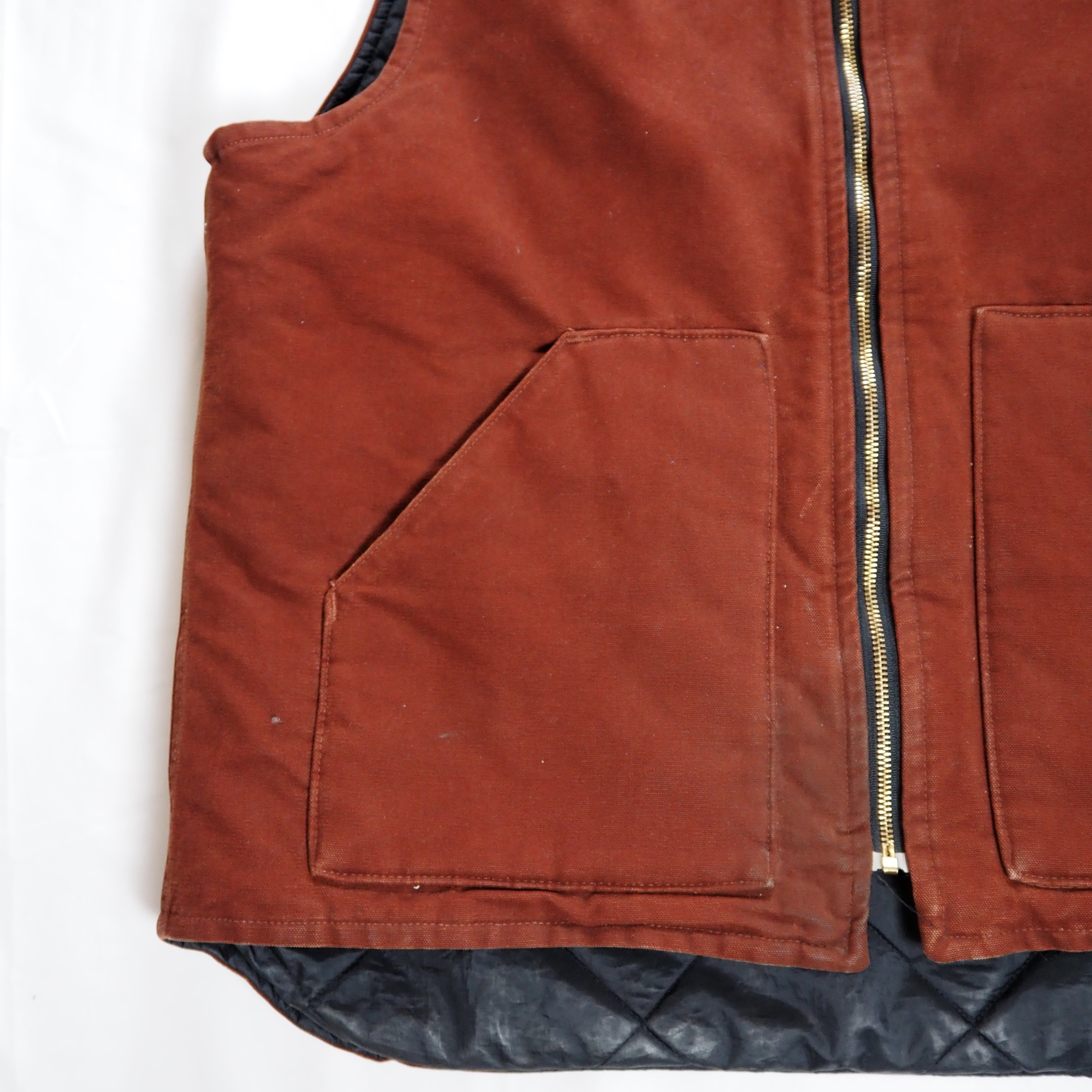00’s Carhartt ダックベスト アメリカ製 XL-Tall の画像 4