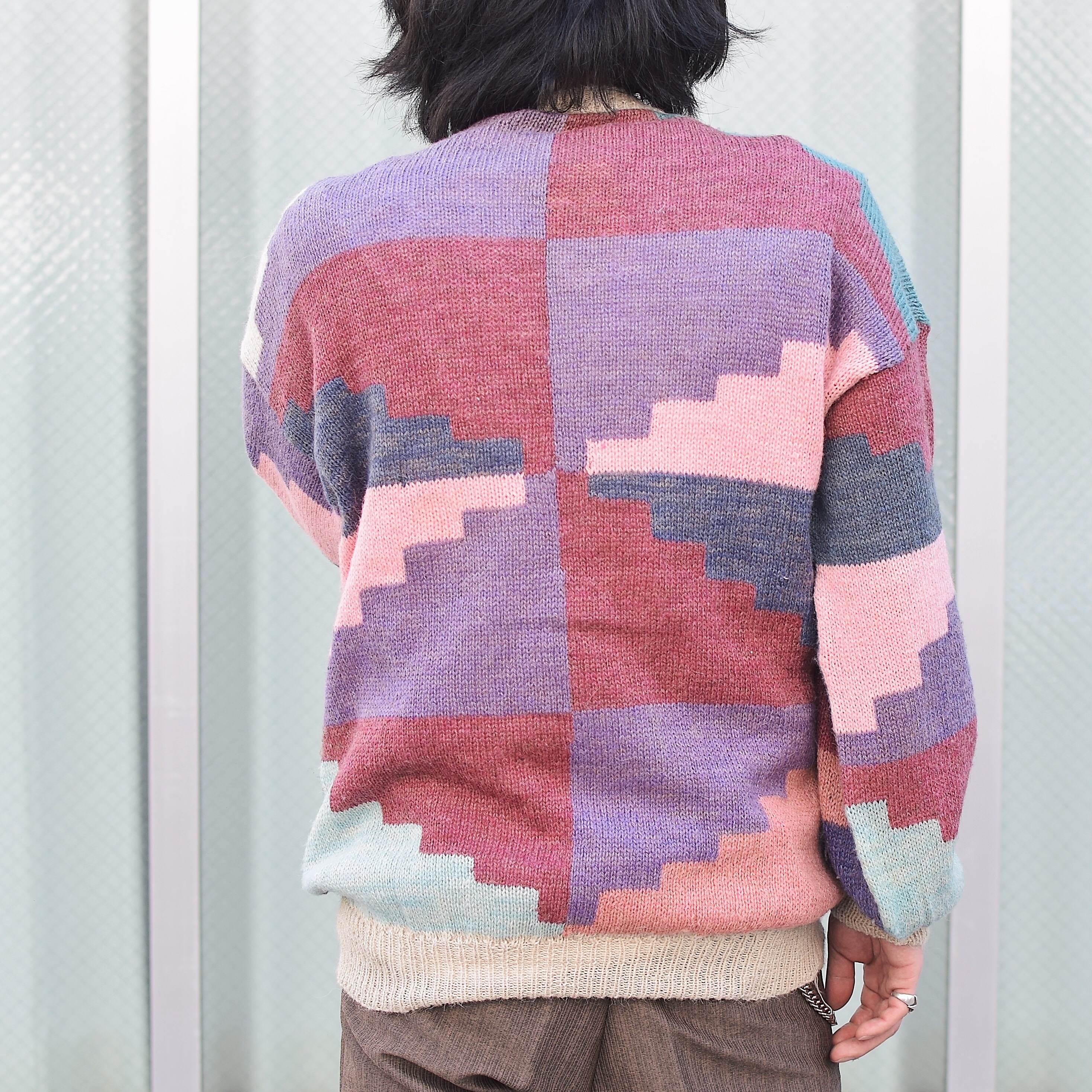 Vintage Hand knit Sweater の画像 4