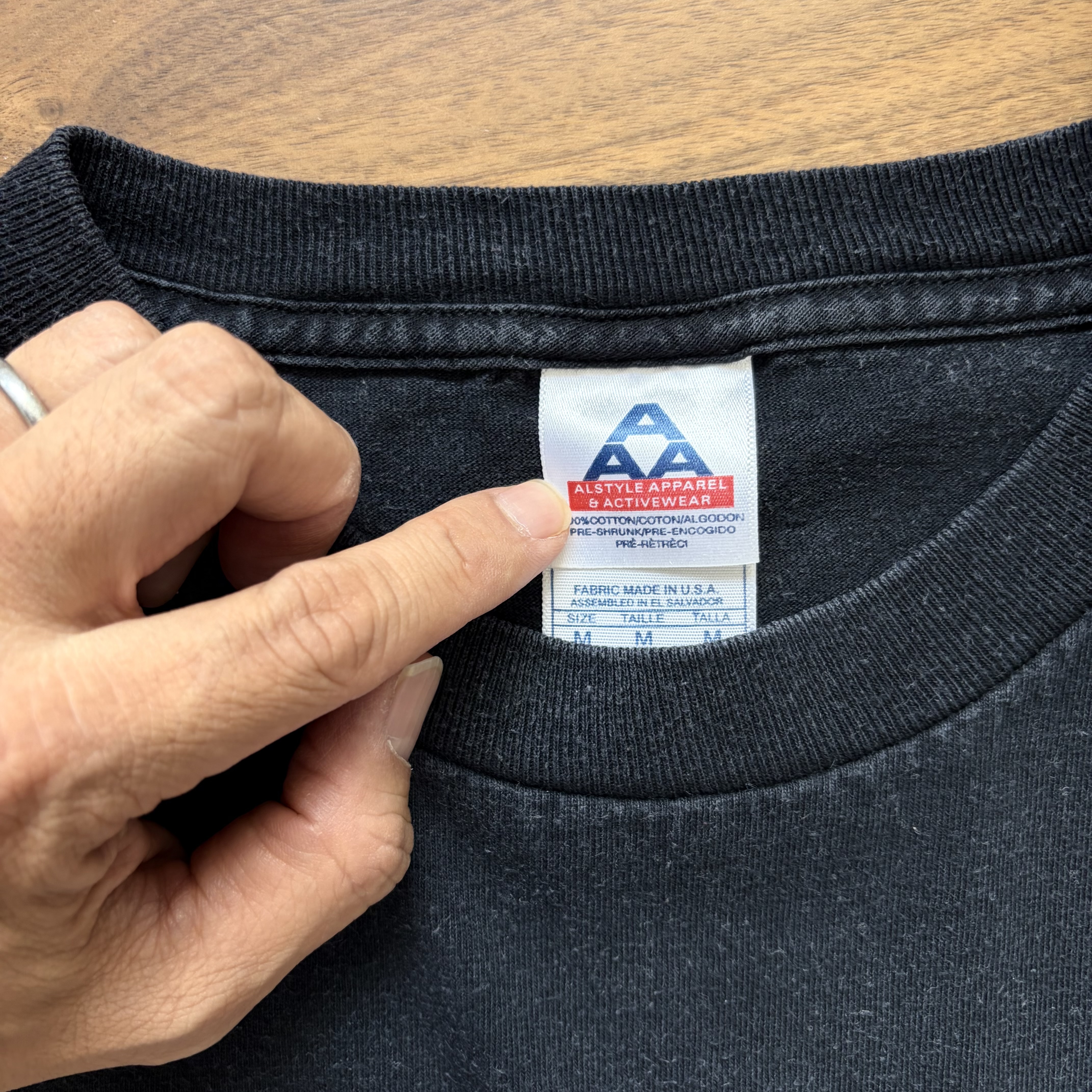 90s モーションブラー Tシャツ モザイク ビンテージ の画像 3