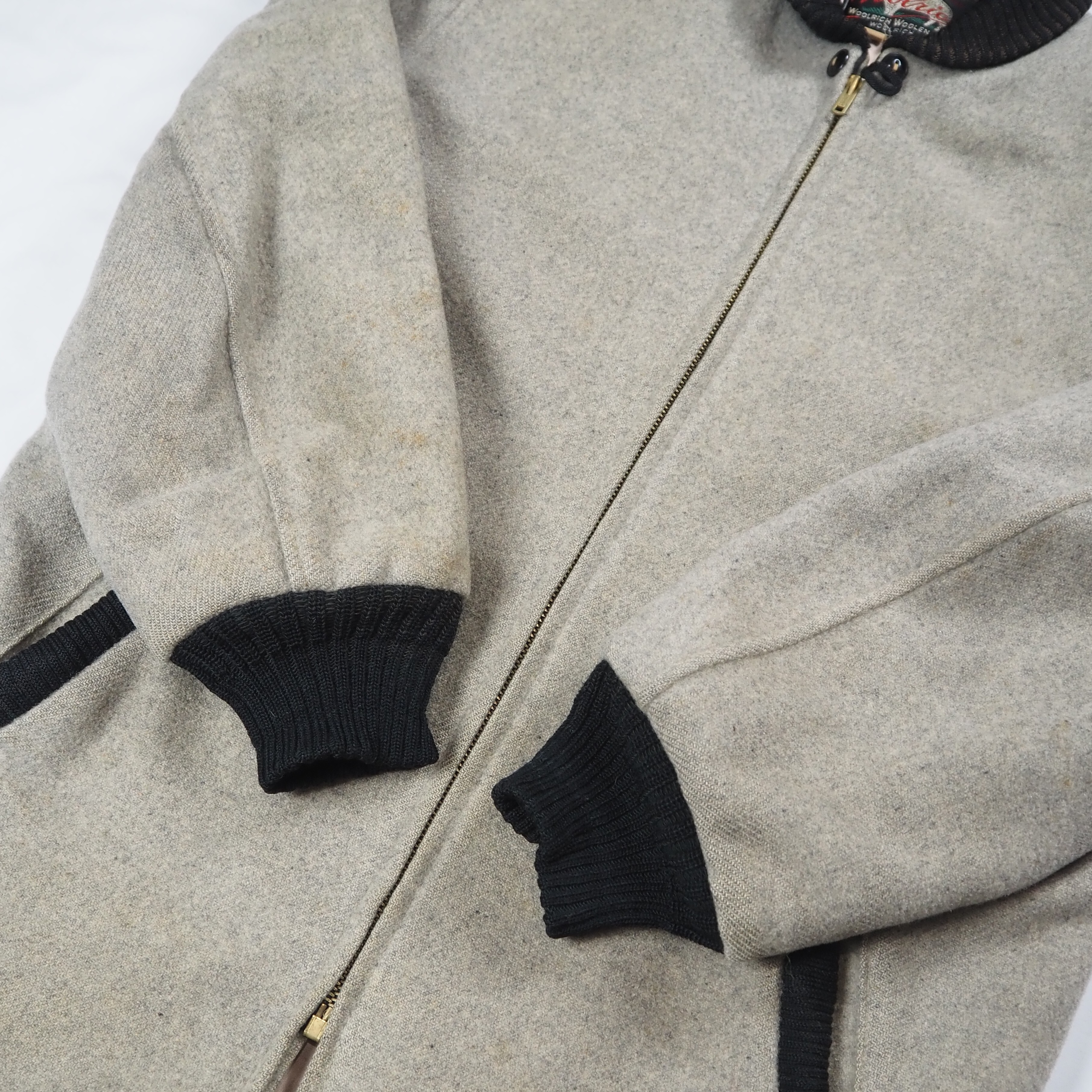 【9/23 20:00入荷】50's Woolrich ファラオジャケット グレー×ブラック の画像 8