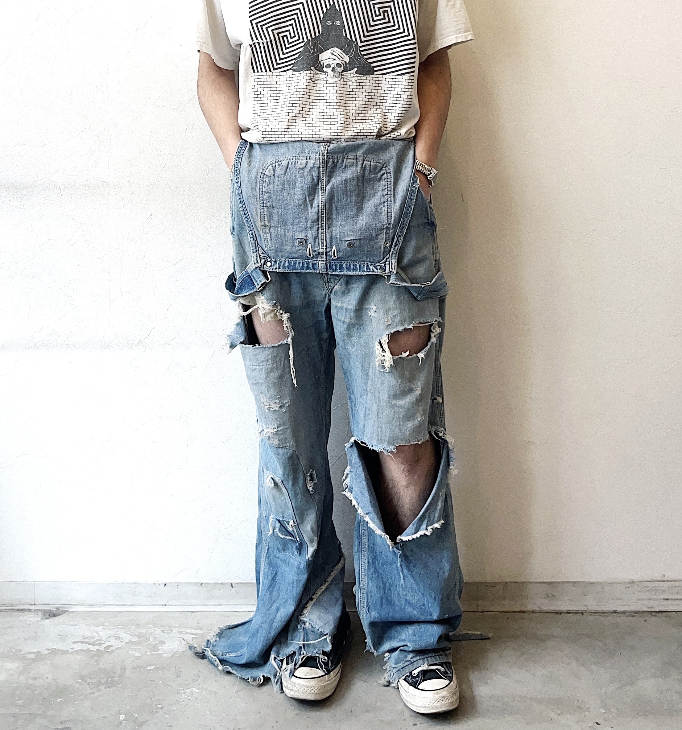 Vintage 70～80's【BIG SMITH】Grunge Overalls の画像 4