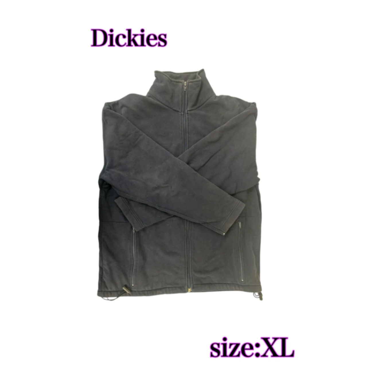 Dickies Black フリースジャケット ディッキーズ ブラック XL