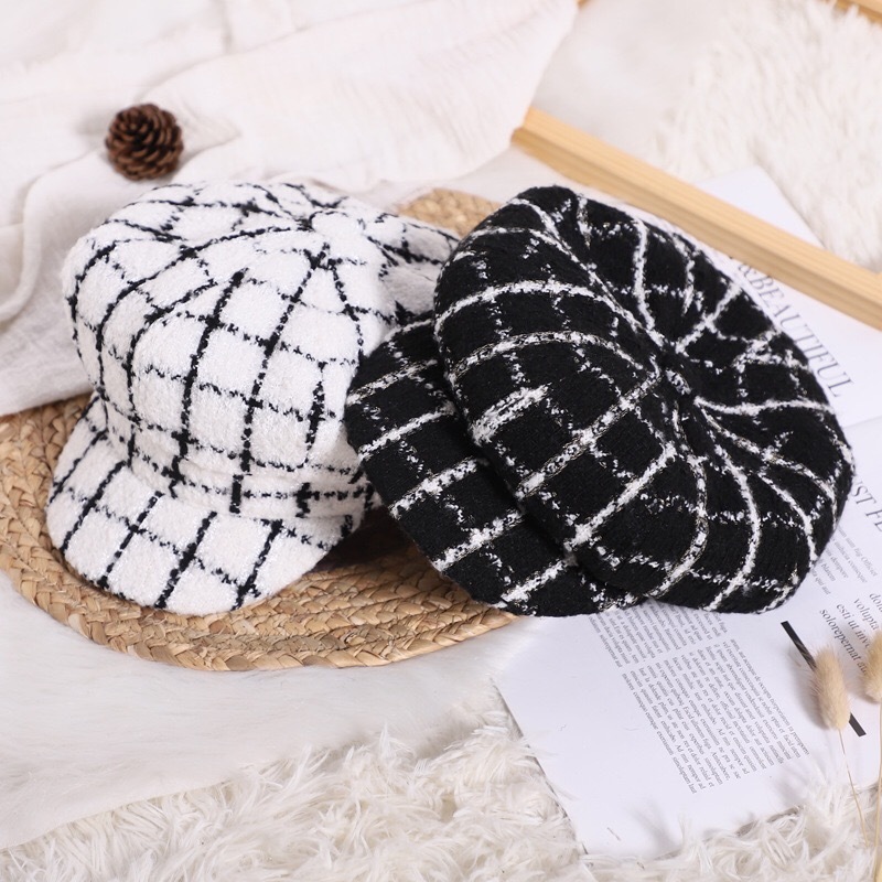 キャスケット チェック 秋 冬 帽子 男の子 女の子 可愛い Ayu Select