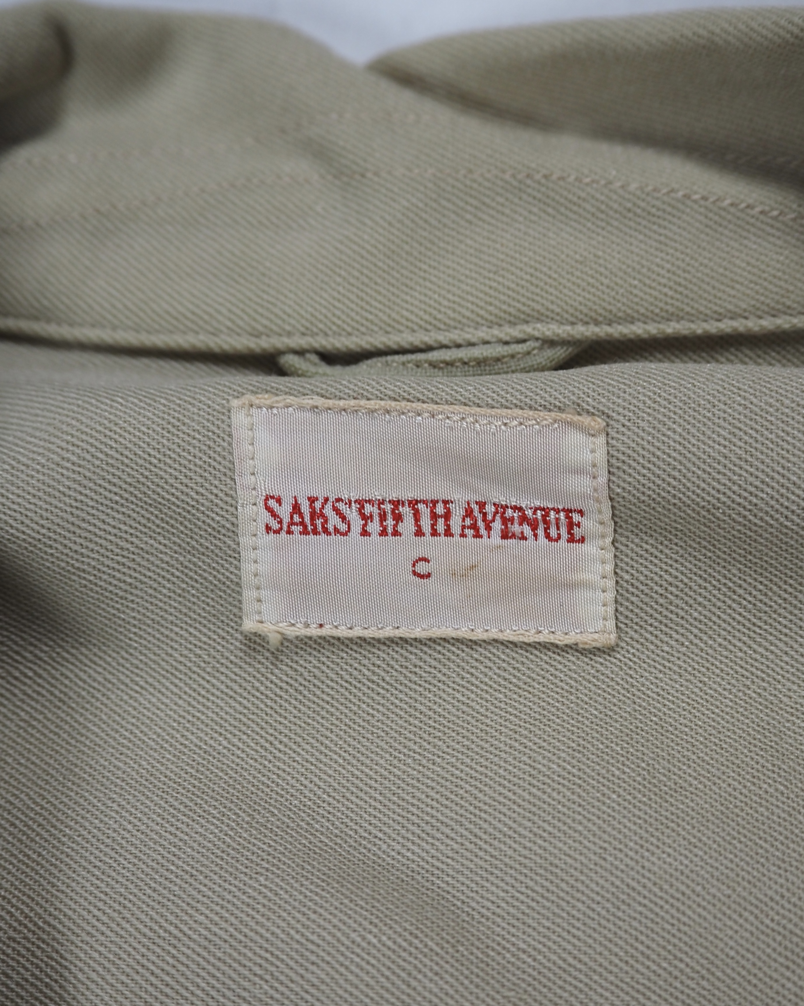 50’s SAKS FIFTH AVENUE ウールシャツ ベージュ の画像 8