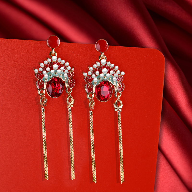 サイクロプス ズームインする 添加 チャイナ 風 イヤリング Petsalon Ivory Jp