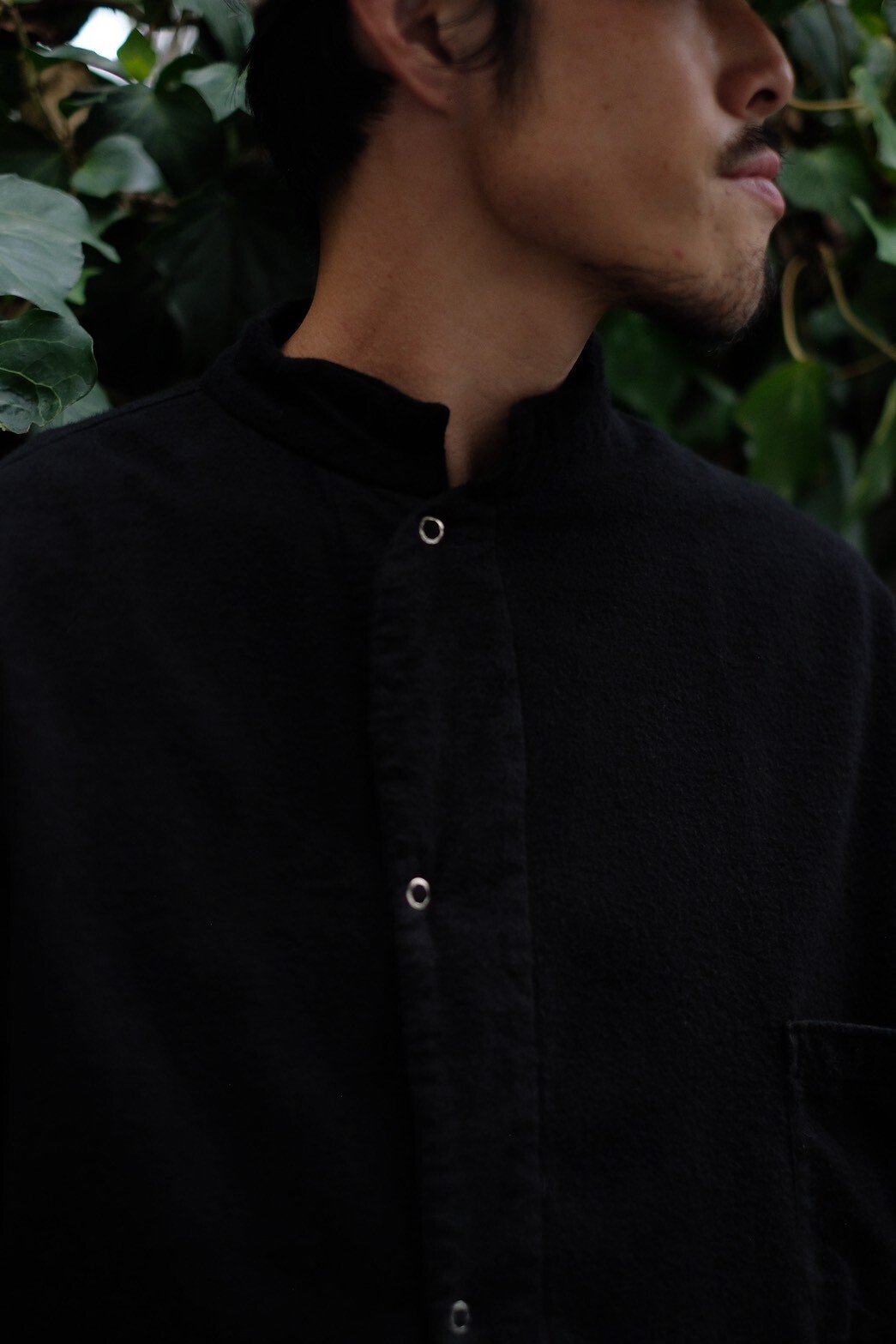 50's over dyed US ARMY pajama flannel shirt の画像 2
