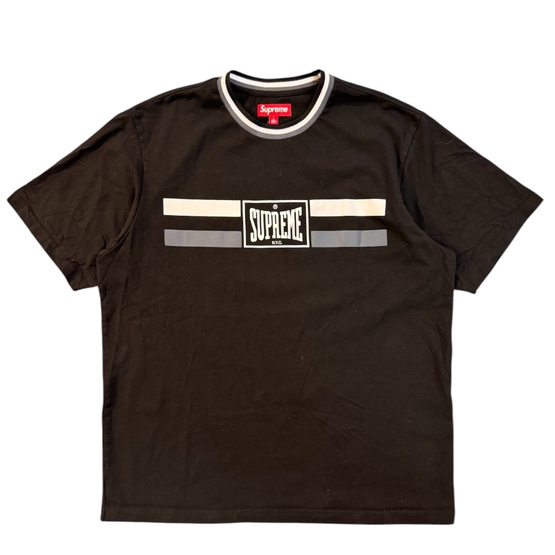 【supreme】シュプリーム ロゴプリントTシャツ ブラック L