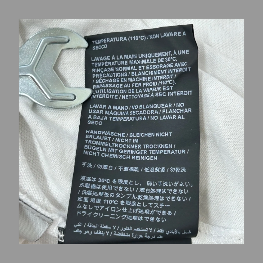 【値下げ中‬】 LA SPRAYED LOGOTEE L/S ロゴプリントスプレー クルーネック ロングスリーブ Tシャツ ホワイト S の画像 6