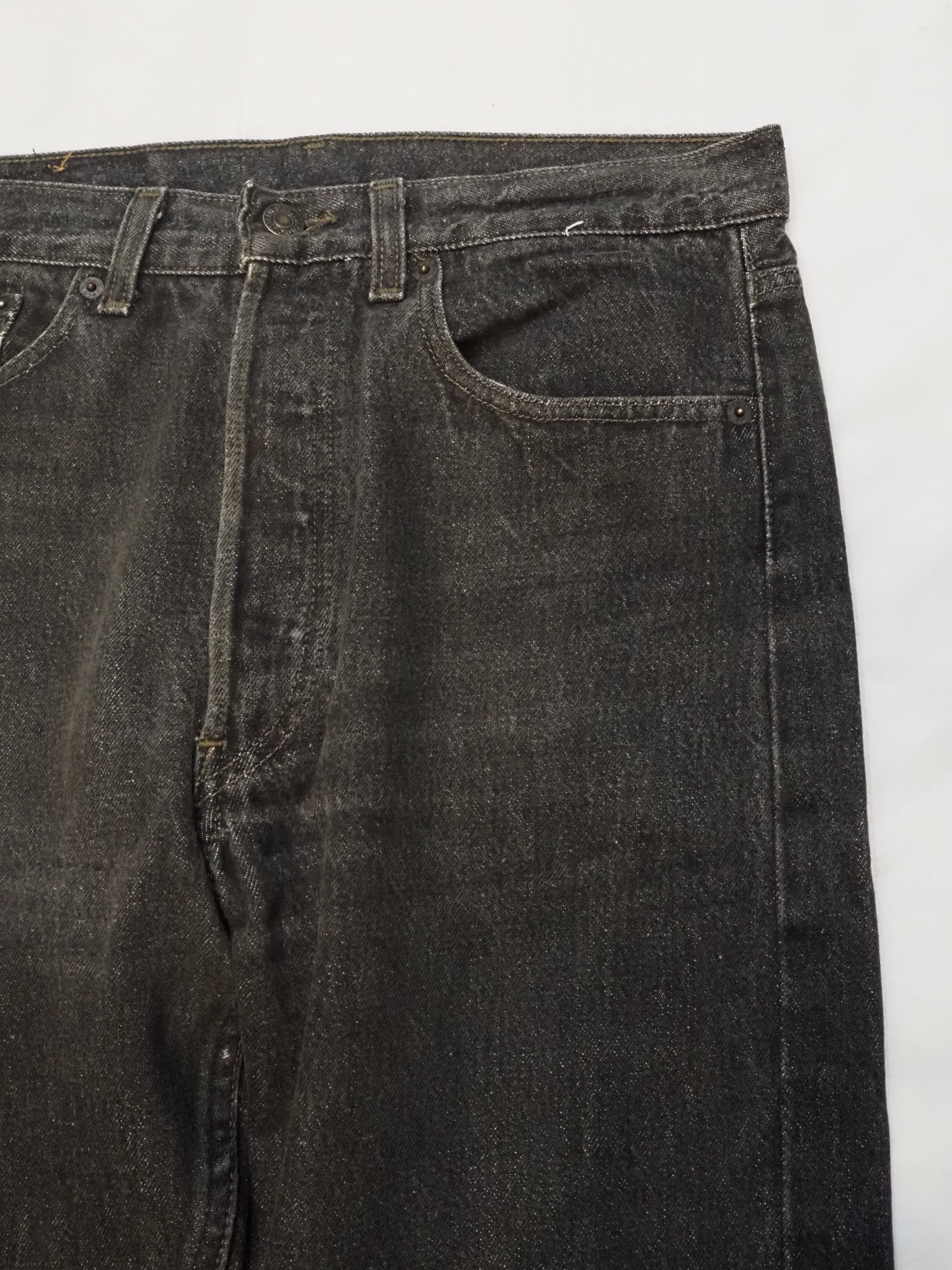 90’s Levi’s 501 Black Denim 32×34 “先染め" の画像 4