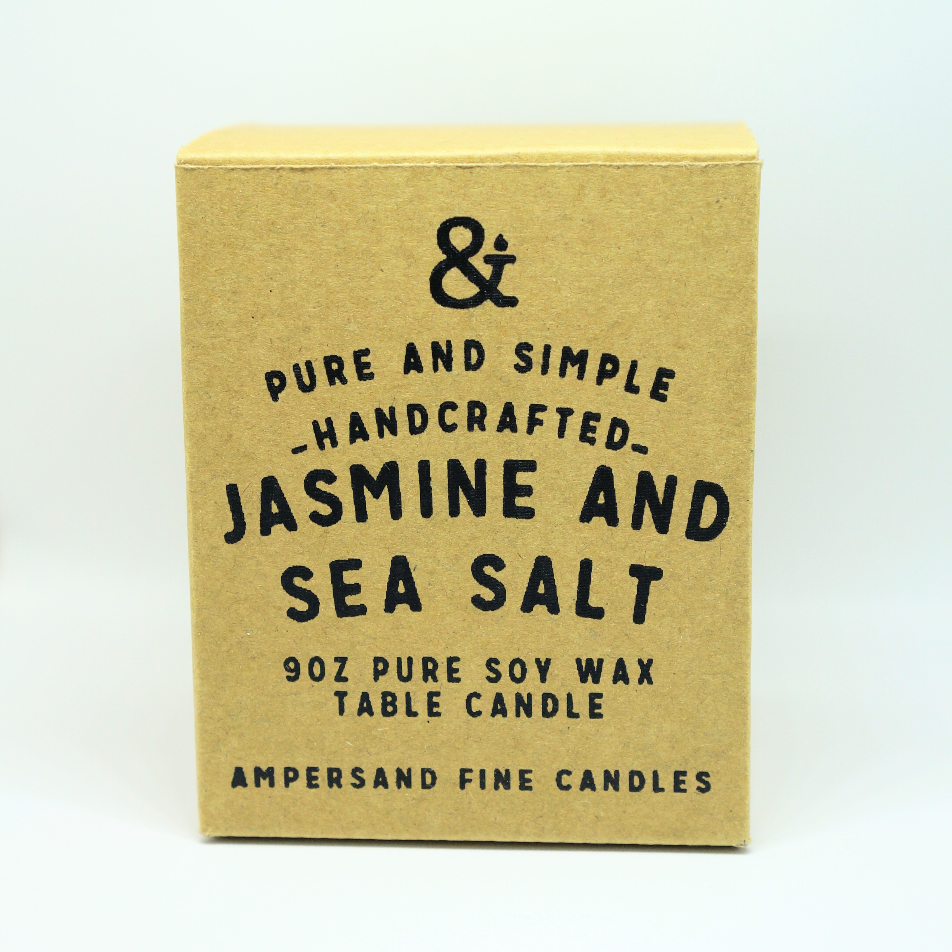 9oz Amber Jar Candle -JASMINE AND SEA SALT- キャンドル Candles - 画像1