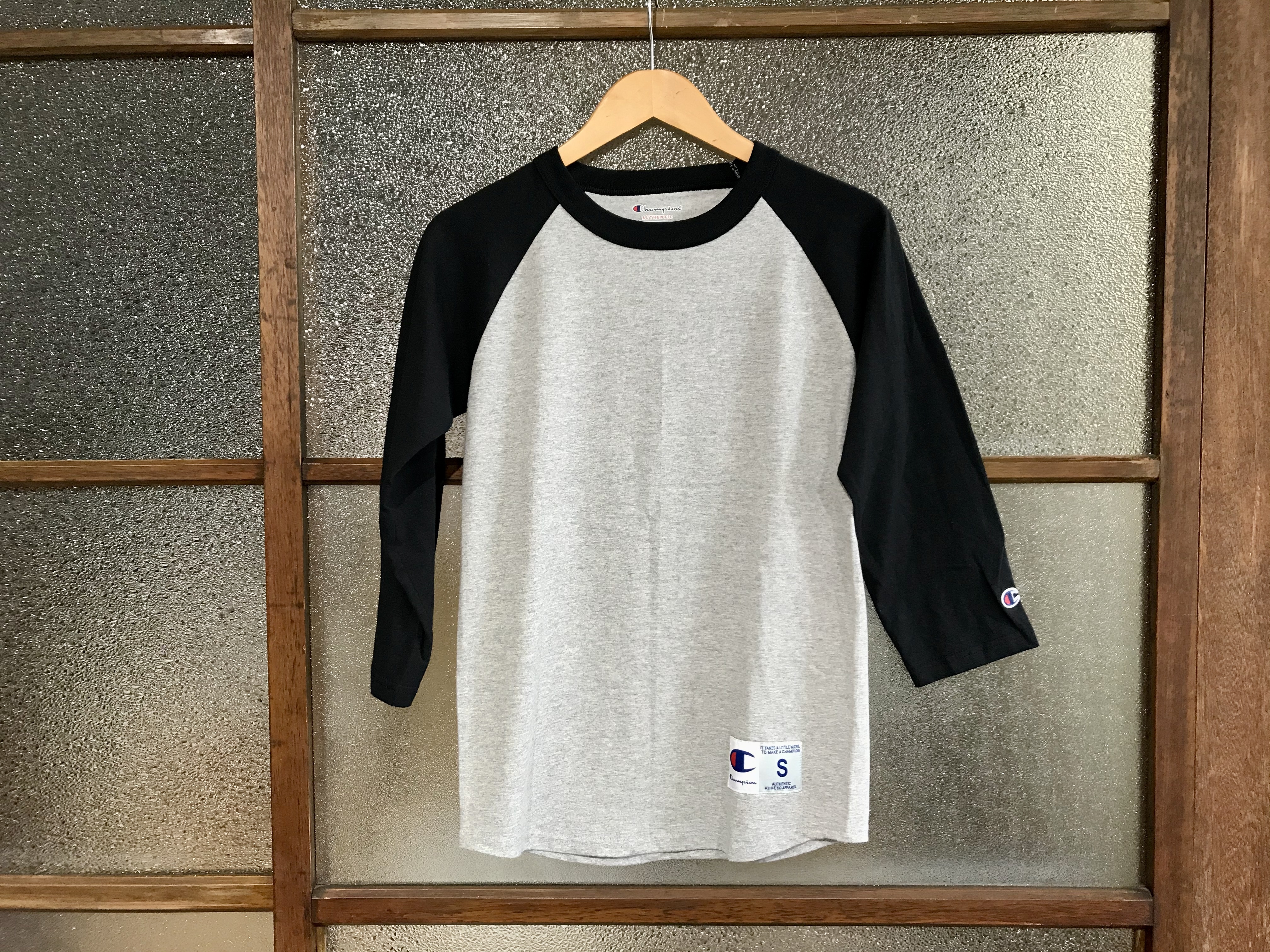 champion raglan baseball tee