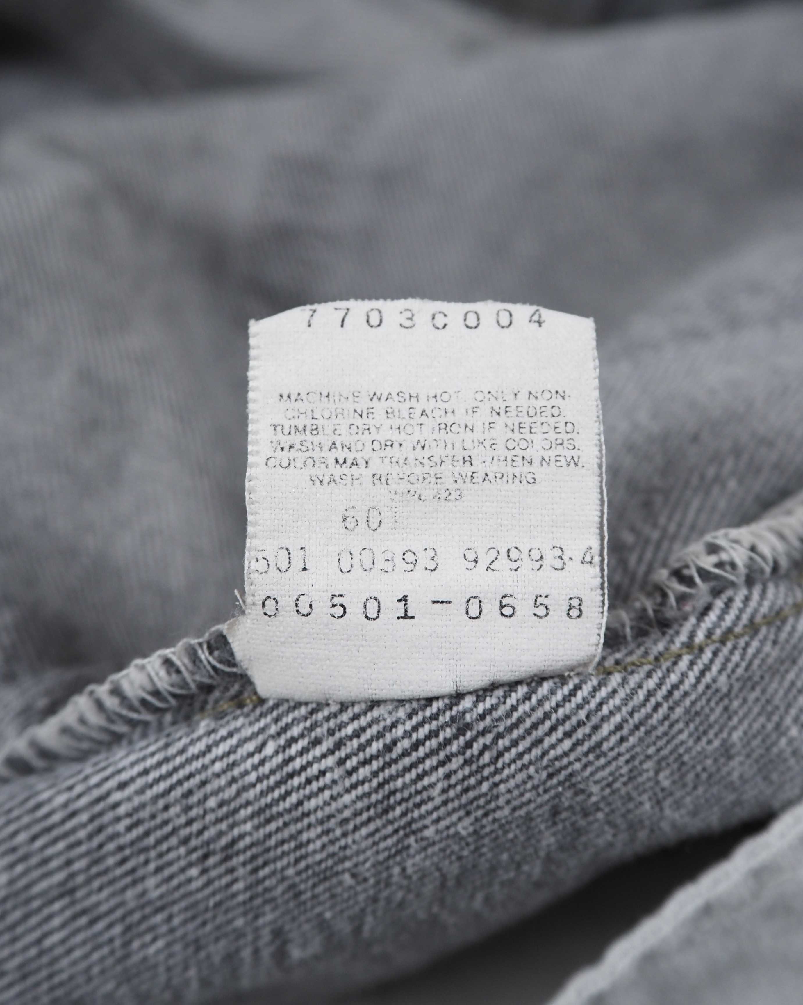 90’s Levi’s 501 先染めブラックデニム 31×30 の画像 12