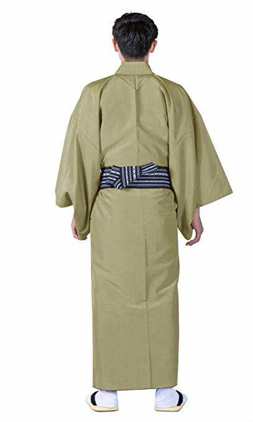 洗える男の着物 若草色 和の逸品 着物屋