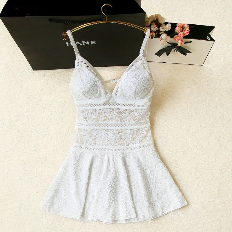 レース ワンピース水着 セパレート 2点セット水着 2色 mizugi4 Running Piggy