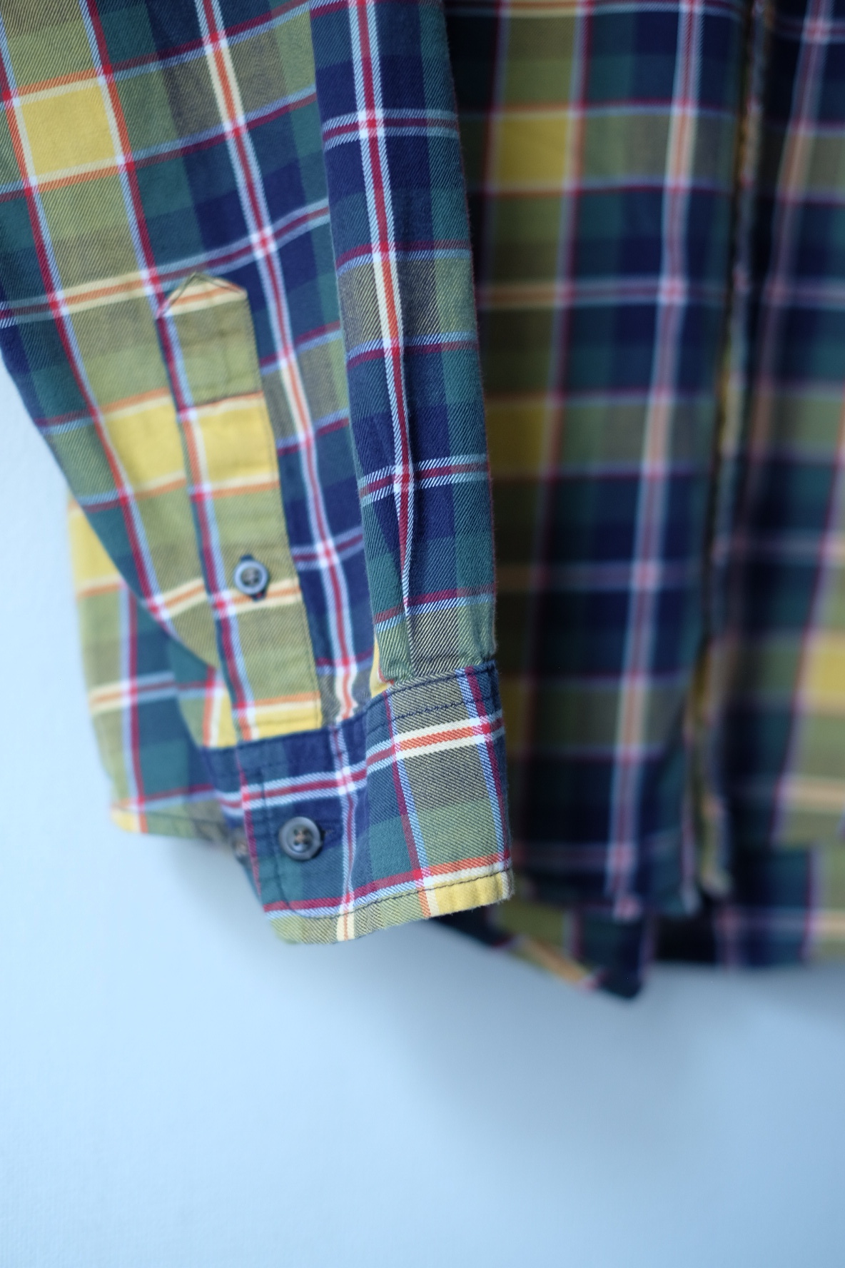 90s~ "Eddie Bauer" cotton check shirt の画像 4