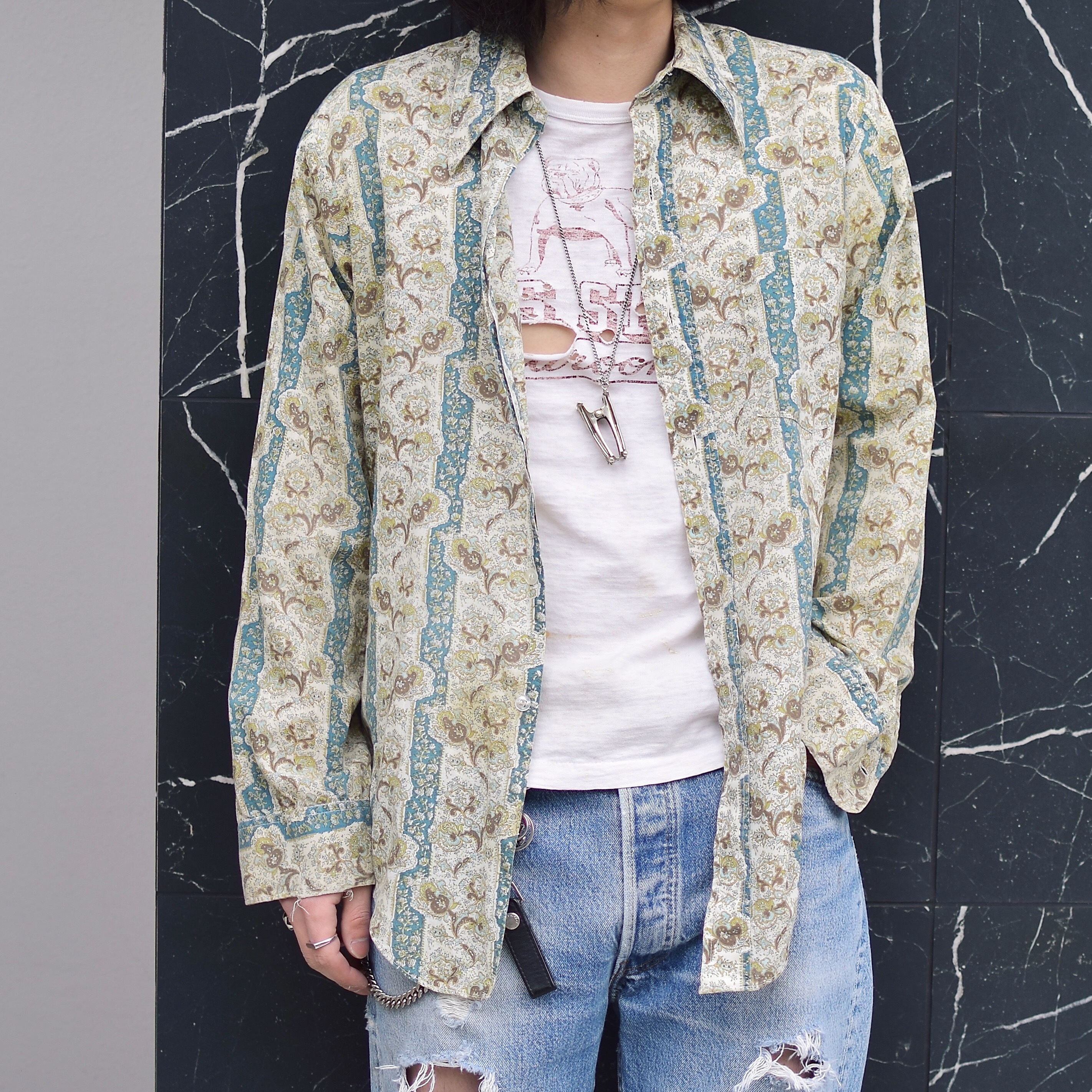 Vintage 70's【Fleetline】Patterned Shirt の画像 3