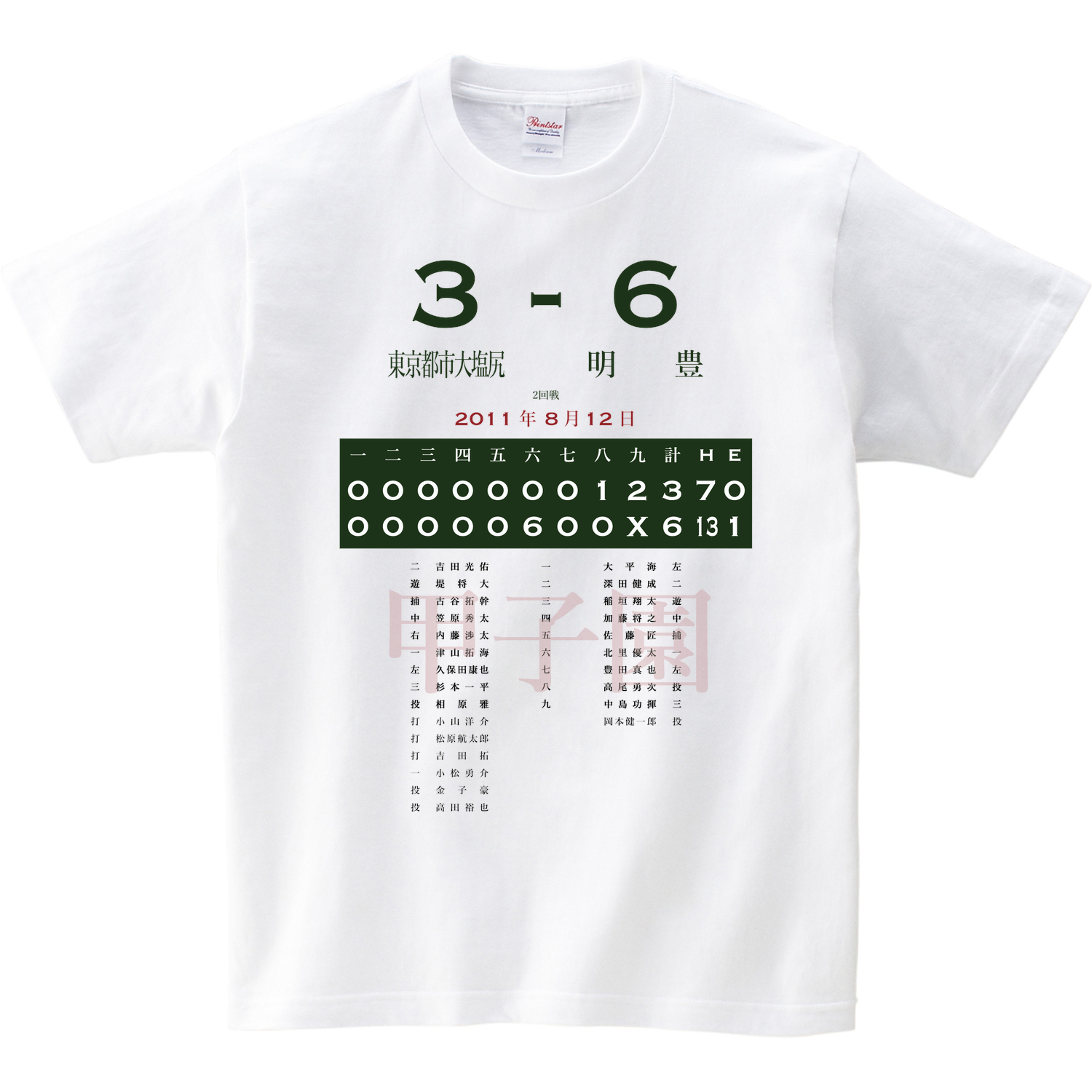 11 2回戦 明豊 大分 東京都市大塩尻 長野 あの試合を僕は一生忘れないtシャツ屋 11 2回戦 明豊 大分 東京都市大塩尻 長野 あの試合を僕は一生忘れないtシャツ屋