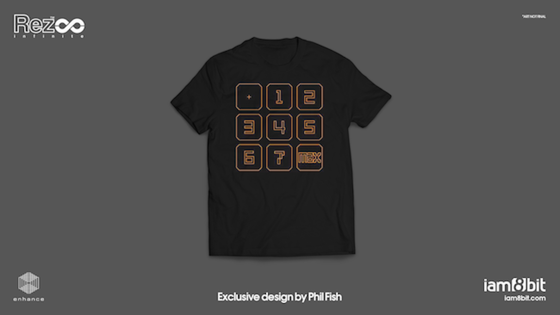 【Rez Infinite】Tシャツ(Exclusive Design by Phil Fish) - 画像2