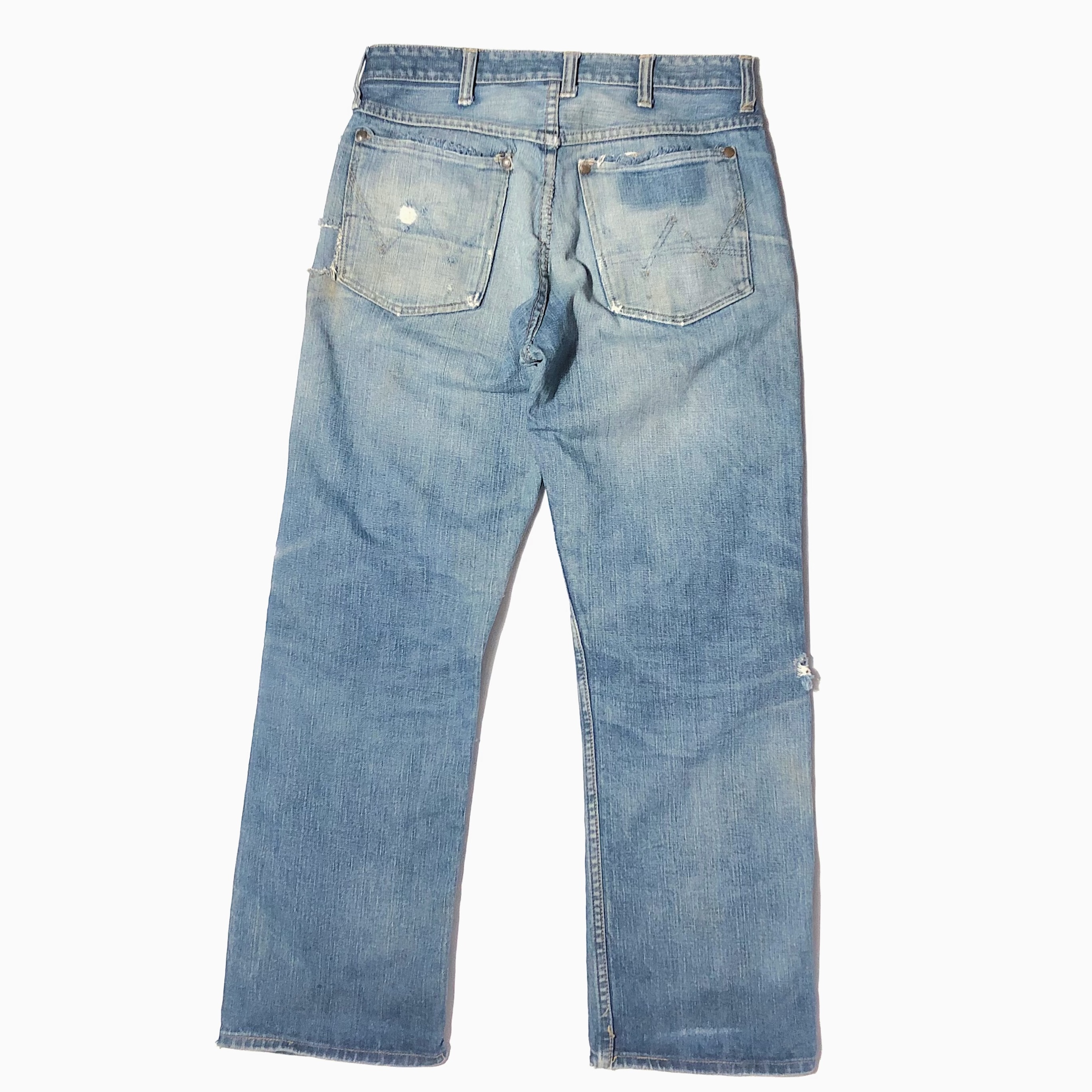 Vintage 50's【Wrangler】11MWZ Grunge Denim Pants の画像 2