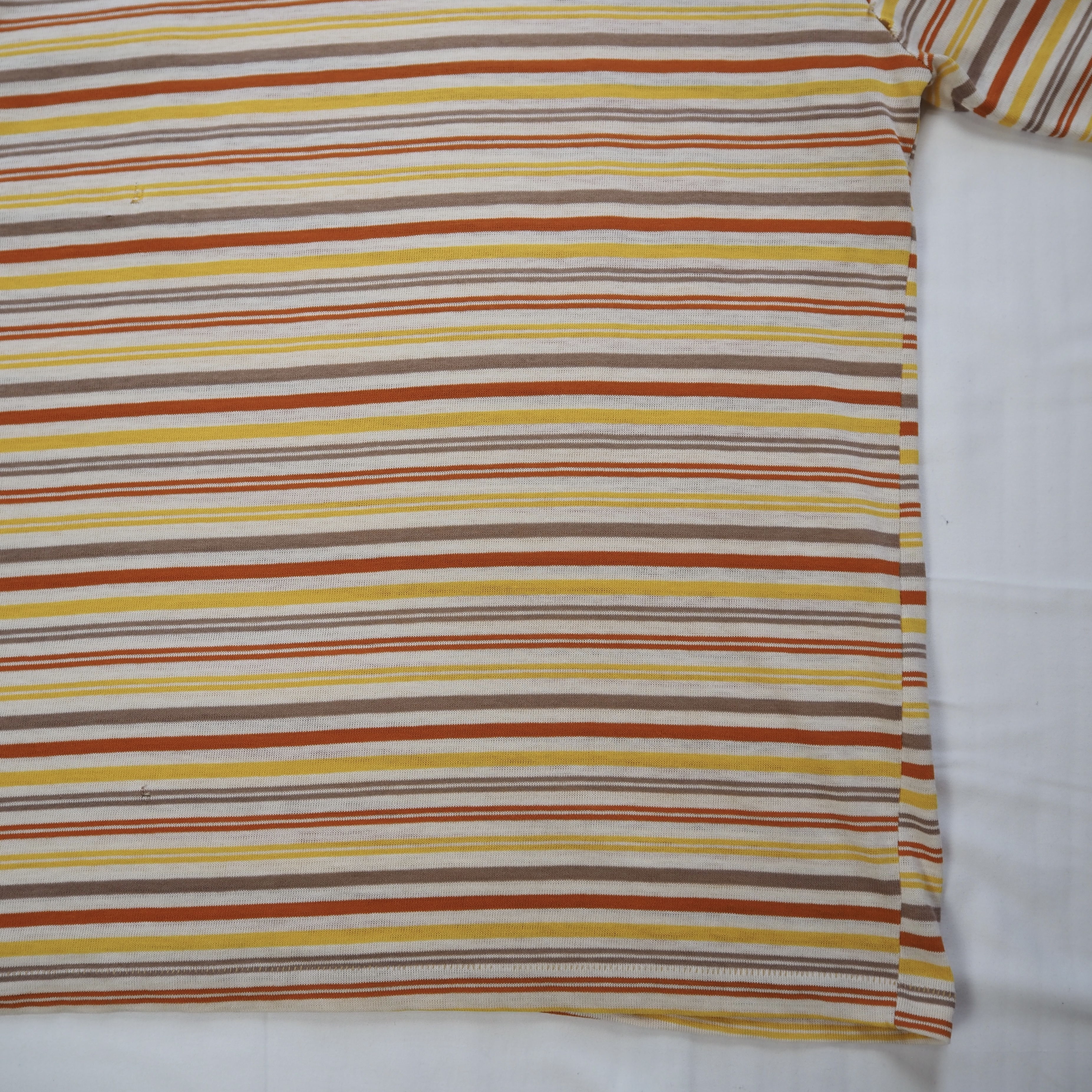 70’s-80’s ボーダーTシャツ オレンジ Mサイズ程度 の画像 17