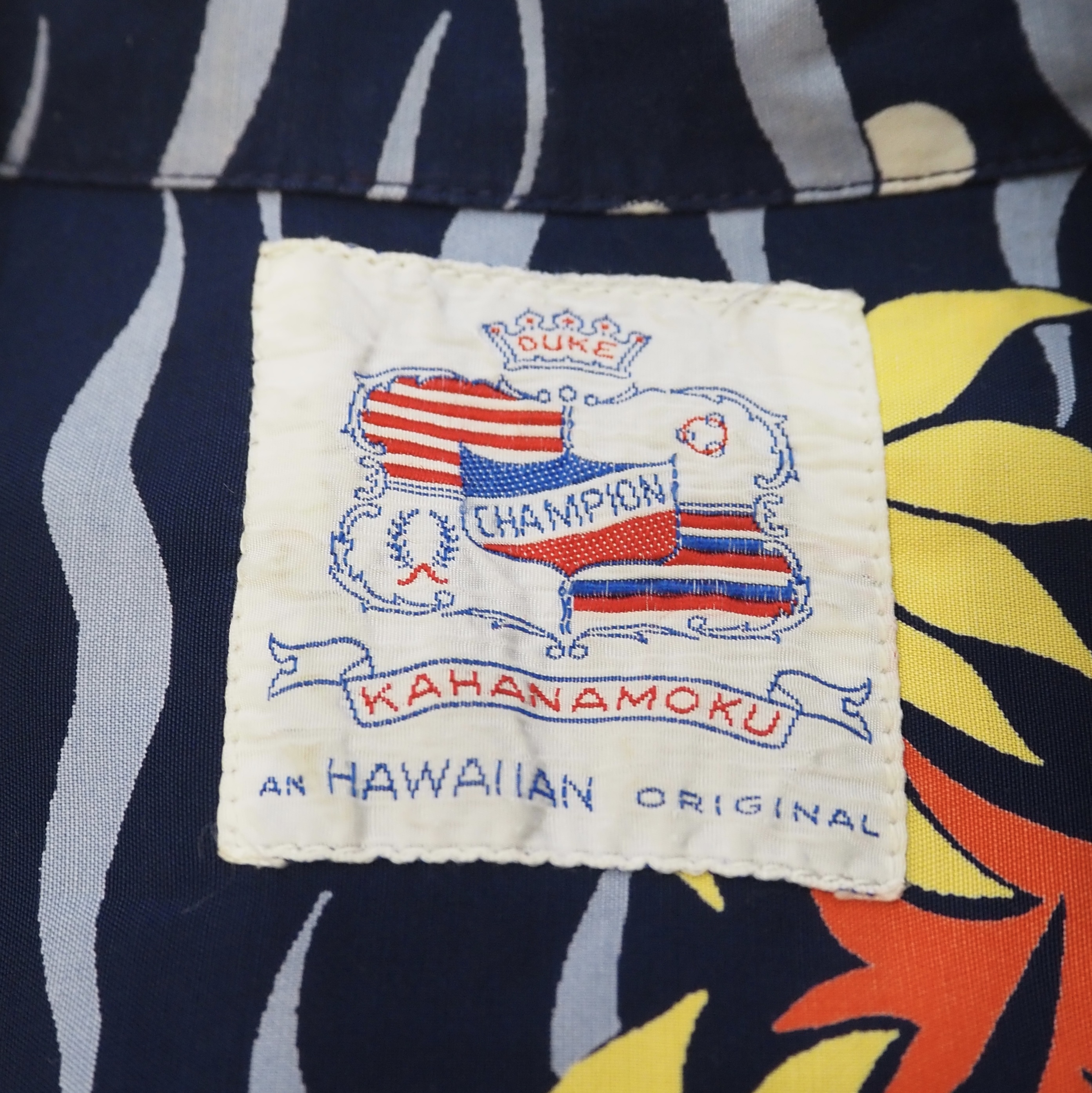 50’s Duke Kahanamoku Rayon Hawaiian Shirt の画像 3