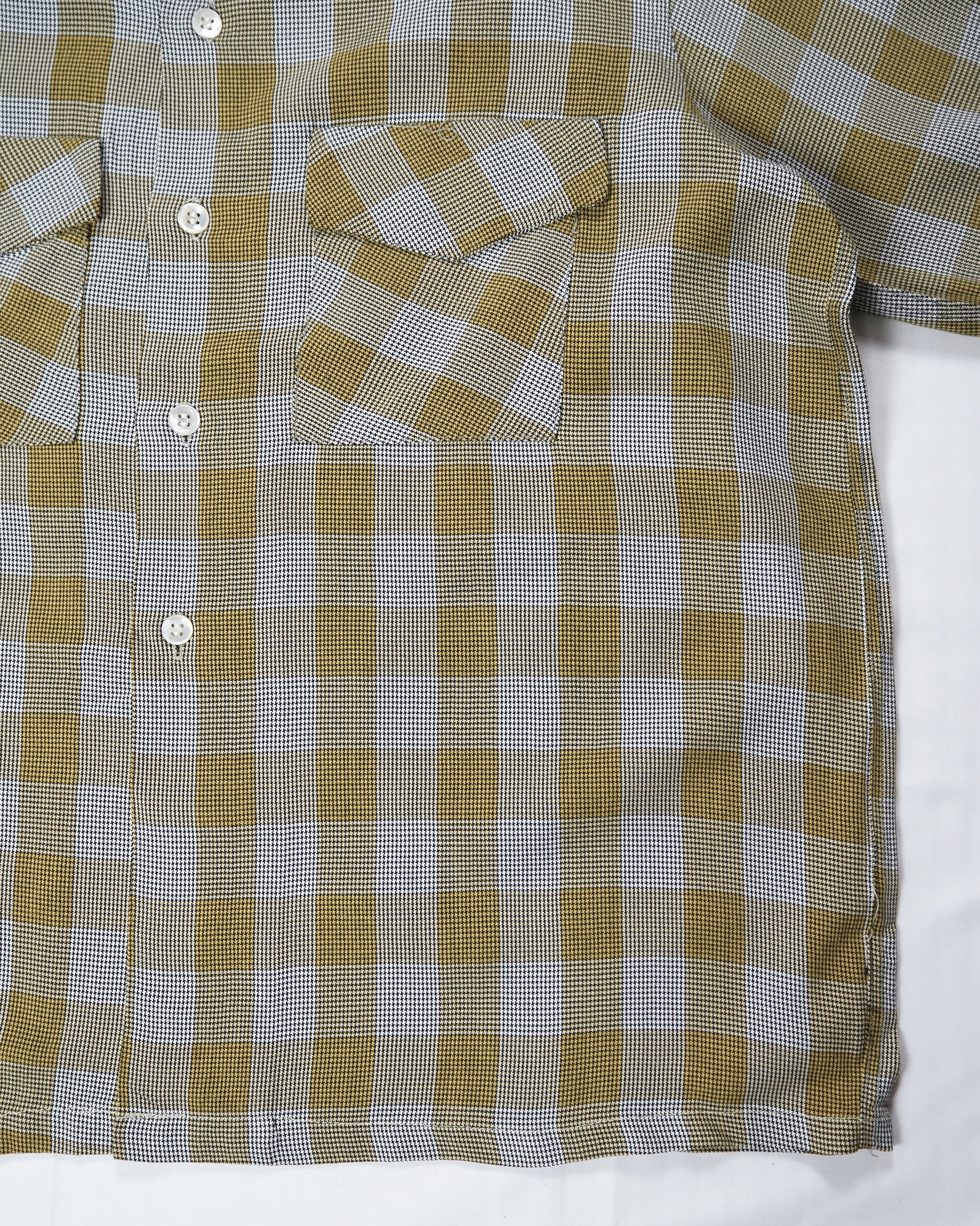50’s Bill Stern レーヨンシャツ イエロー×ブラック の画像 14