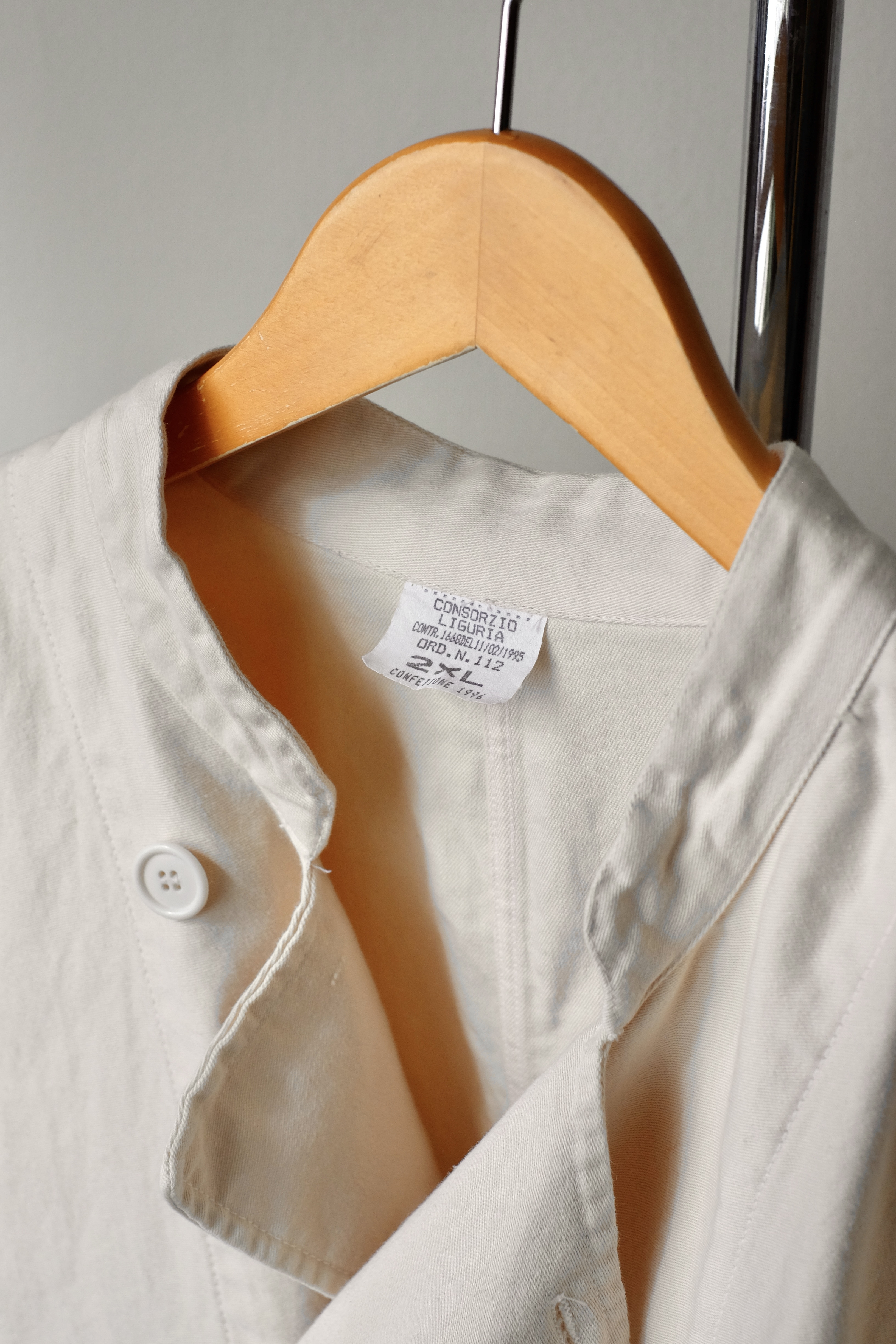Italian military over dye cook jacket “over dye” の画像 3
